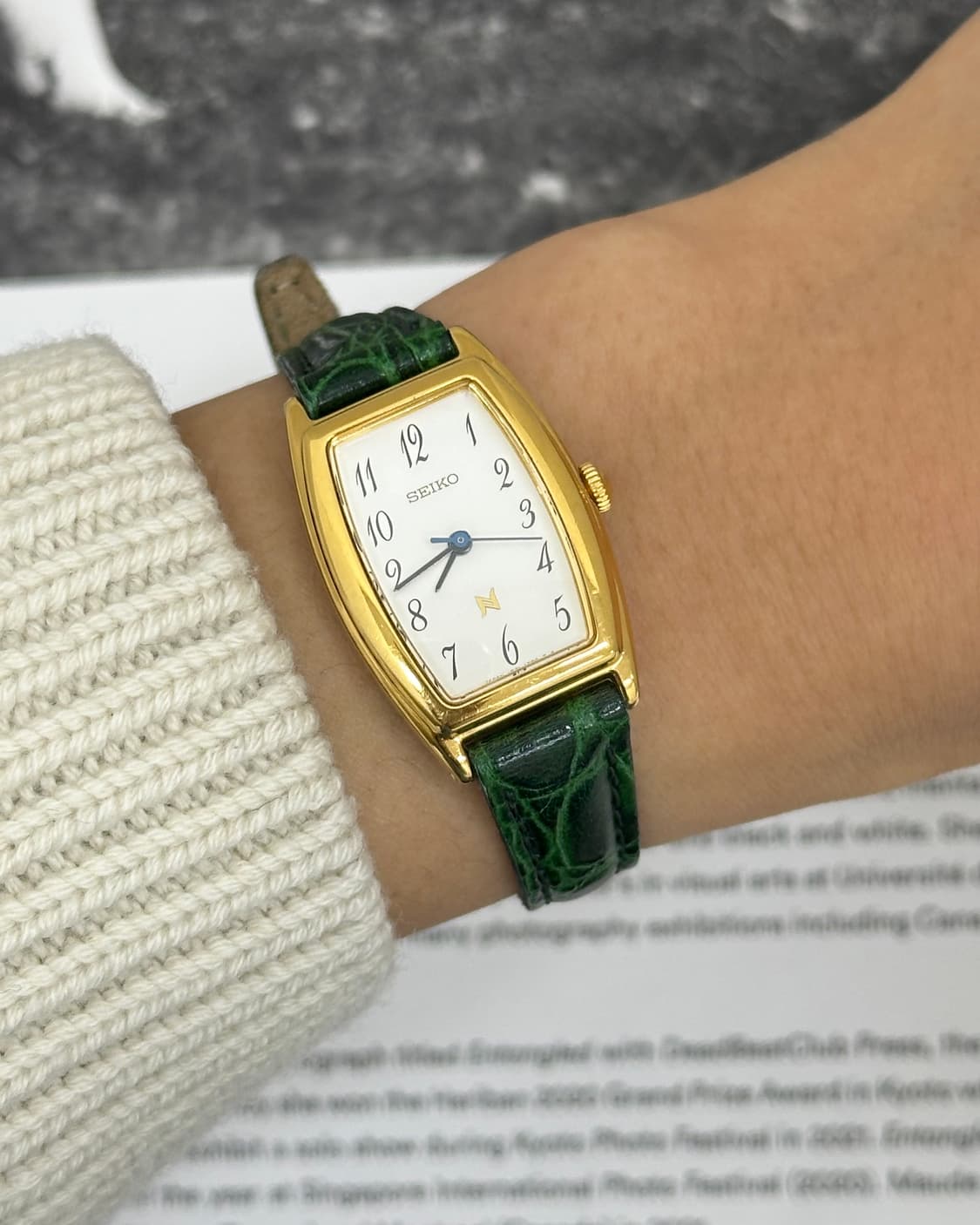 세이코 골드 쿼츠 시계 상품이미지9