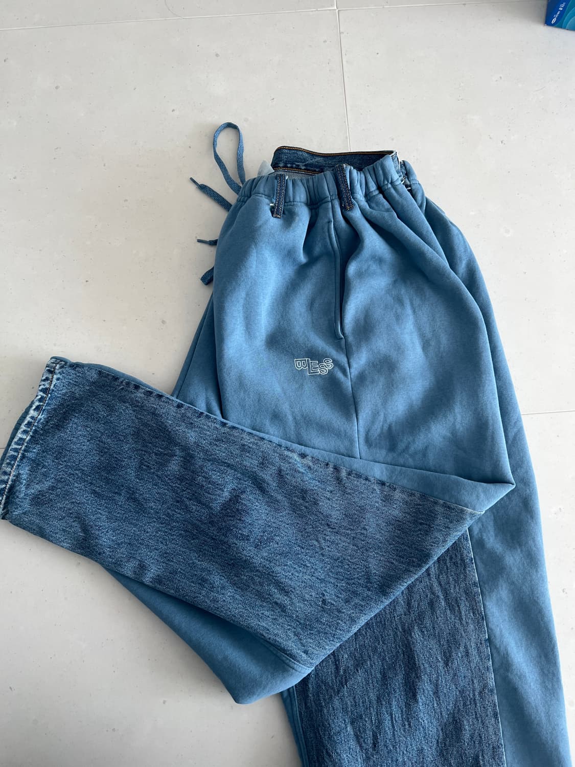 (L) 블레스 오버조깅진  블루 bless overjogging jean 상품이미지2