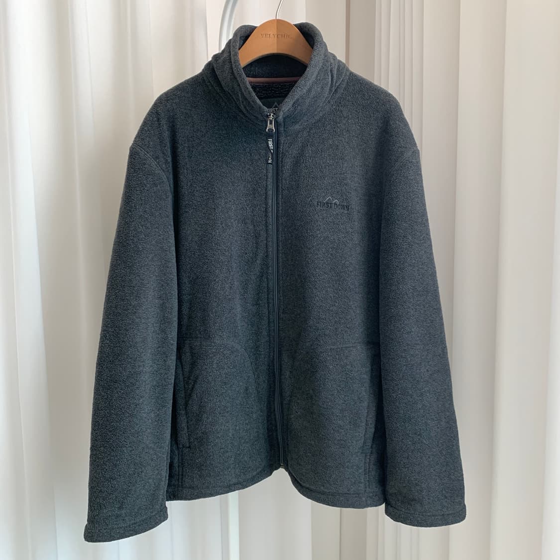 빈티지 FIRST DOWN 양털 안감 플리스 집업 자켓 상품이미지2