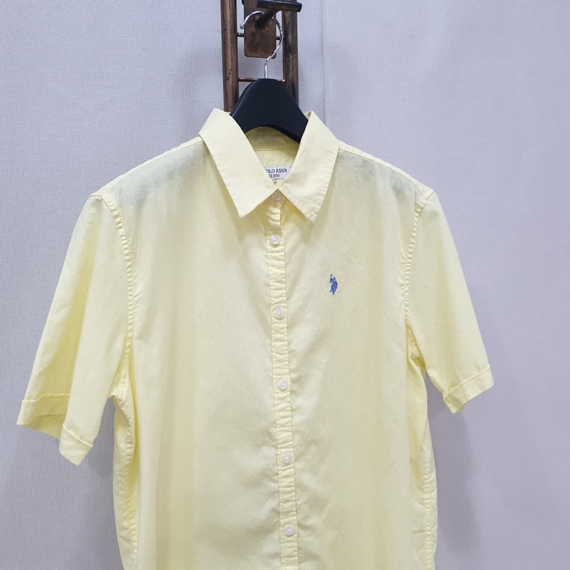 유에스폴로어신 여성 린넨혼방 반팔셔츠 95 상품이미지2