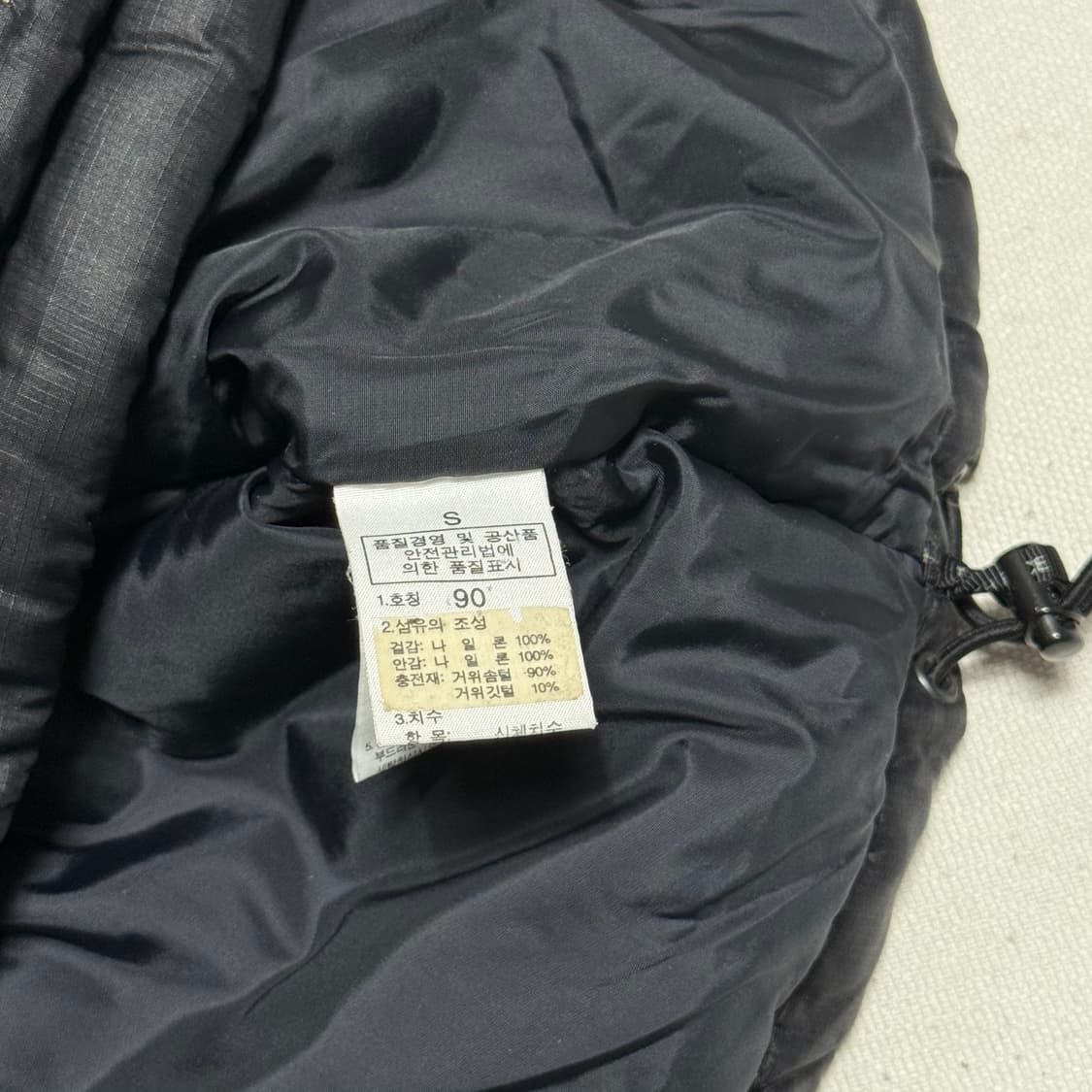 90 노스페이스 700 눕시 블랙 패딩 베스트 상품이미지5