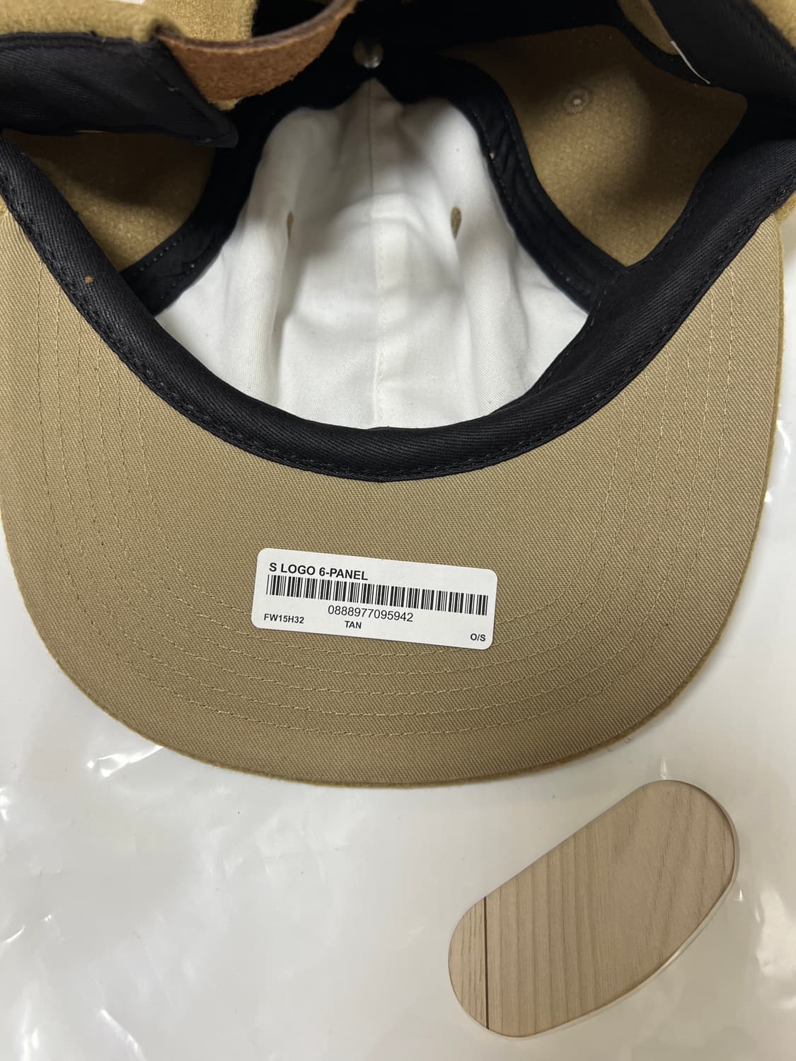 슈프림 15fw S로고 6패널 울 캡 탄 상품이미지3