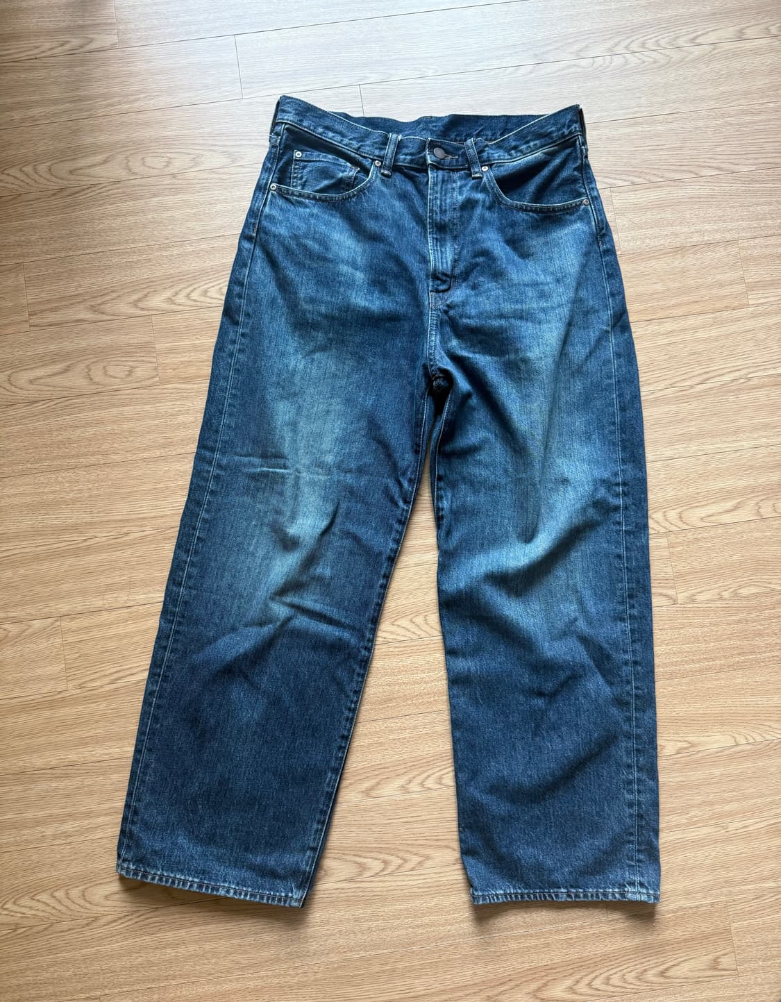 Gu 인디고 배기데님 상품이미지1