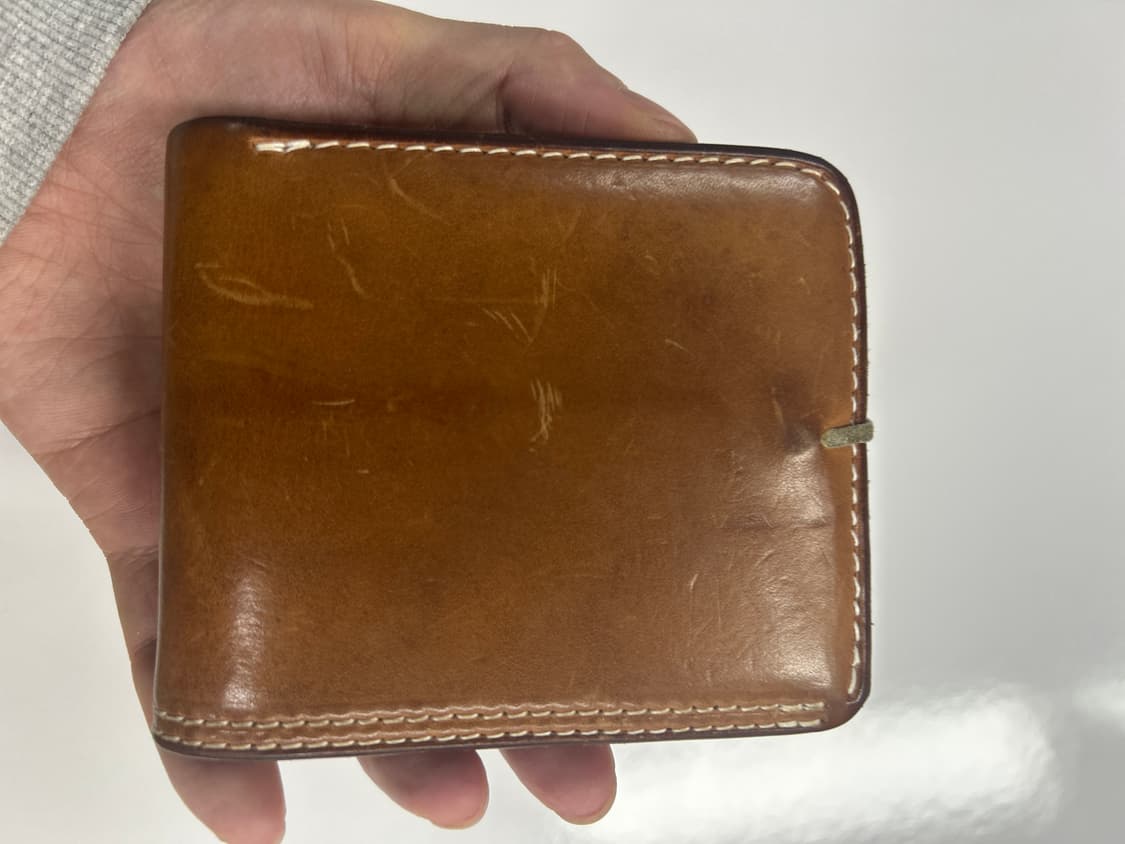 goros 고로스 새들레더 이글콘초 신형 라이트브라운 반지갑 상품이미지4