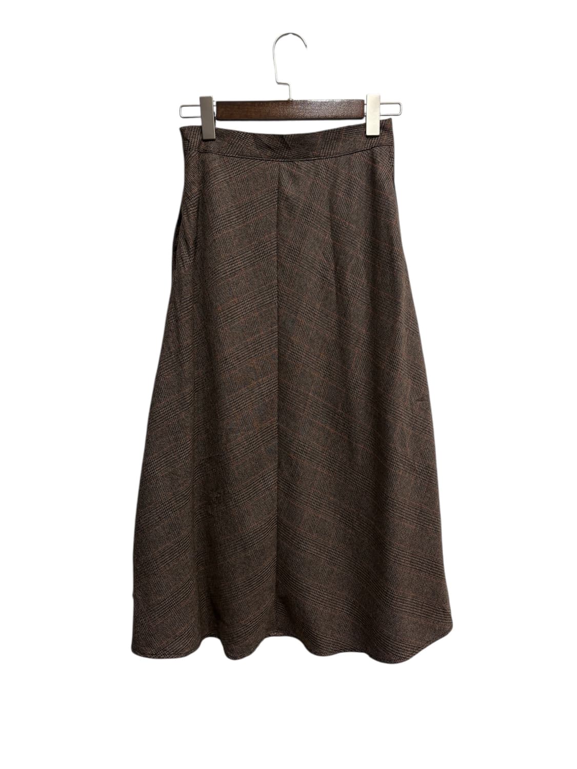 Japanese Vintage 체크 롱스커트 상품이미지2