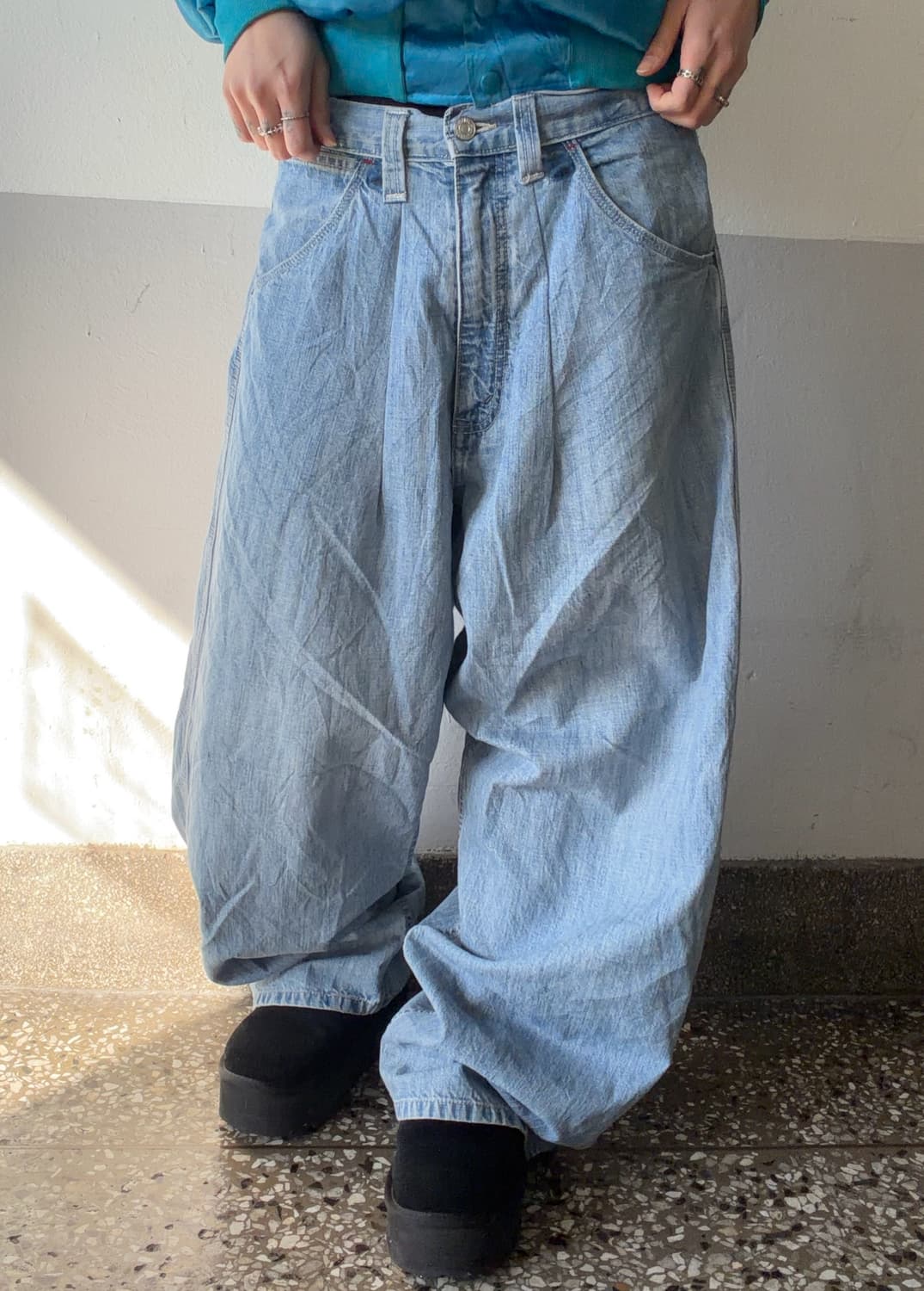 90s LEVIS 데님 와이드팬츠 상품이미지2