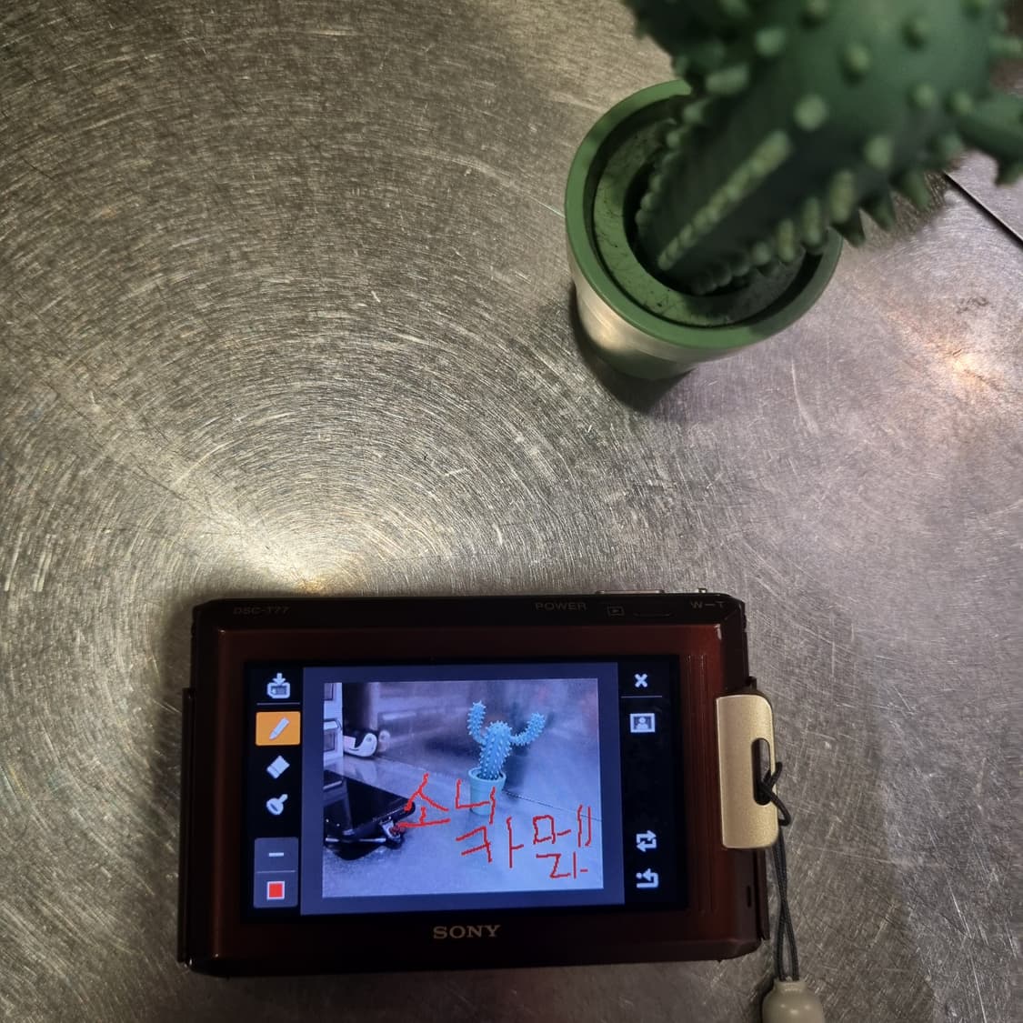 일본 소니 블랙핑크 리사 디카 사진꾸미기기능탑제 터치패널이 큰 사이버샷 상품이미지5