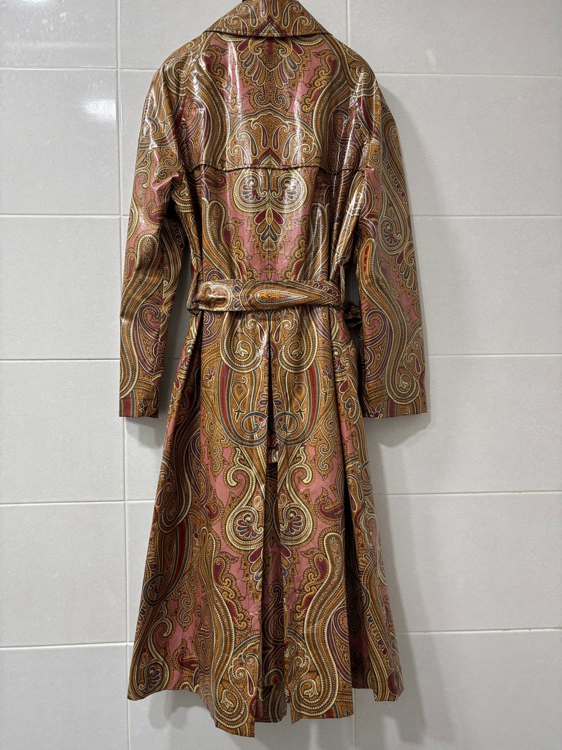 정품) 에트로 페이즐리 롱 트렌치 상품이미지3