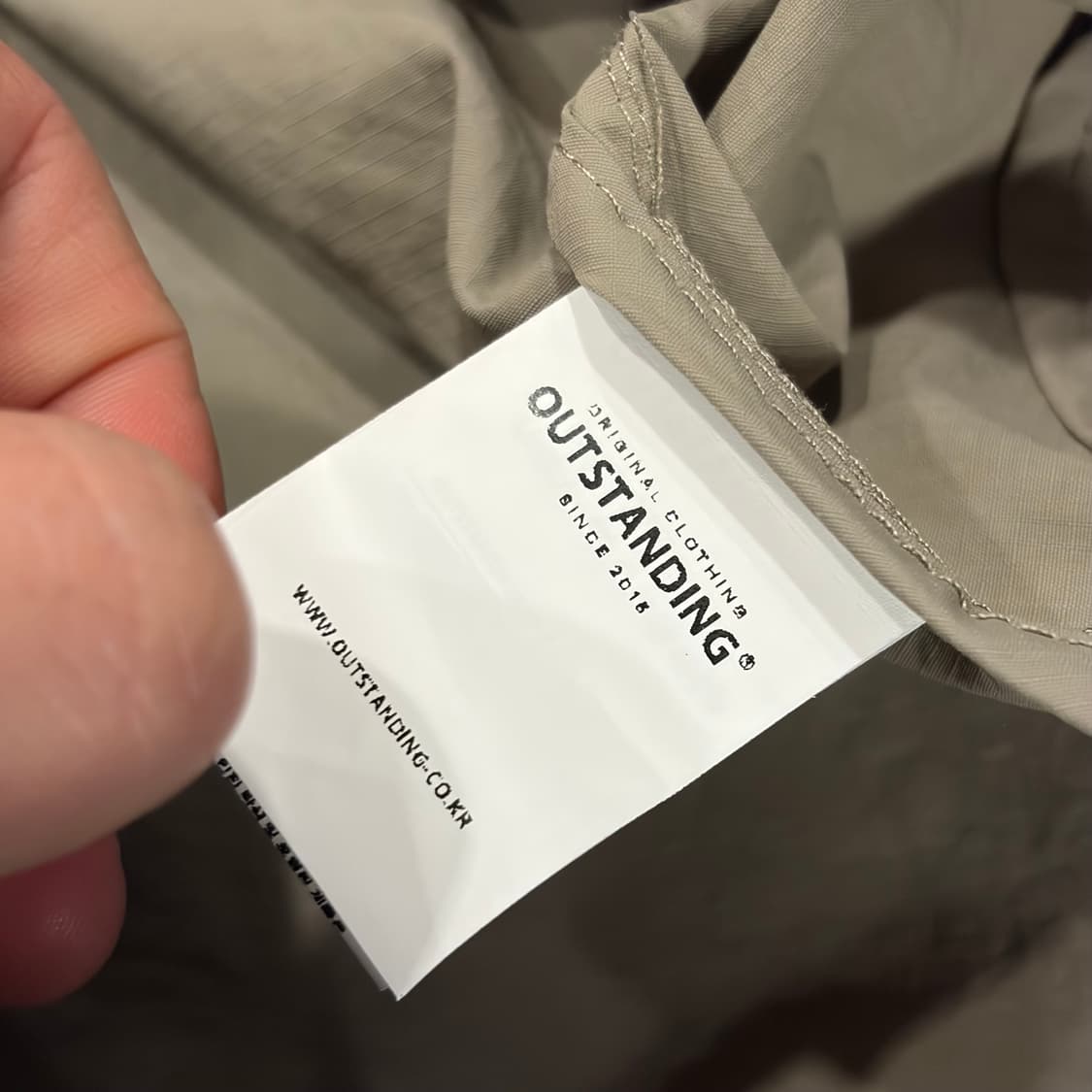 [3] 아웃스탠딩 PCU 후드 바람막이 점퍼 베이지 자켓 C607 상품이미지7