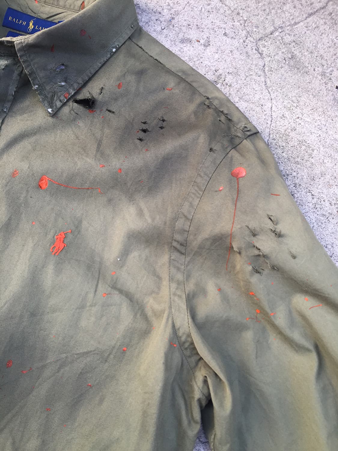 POLO RALPH LAUREN PAINT SPLASH SHIRT 상품이미지6