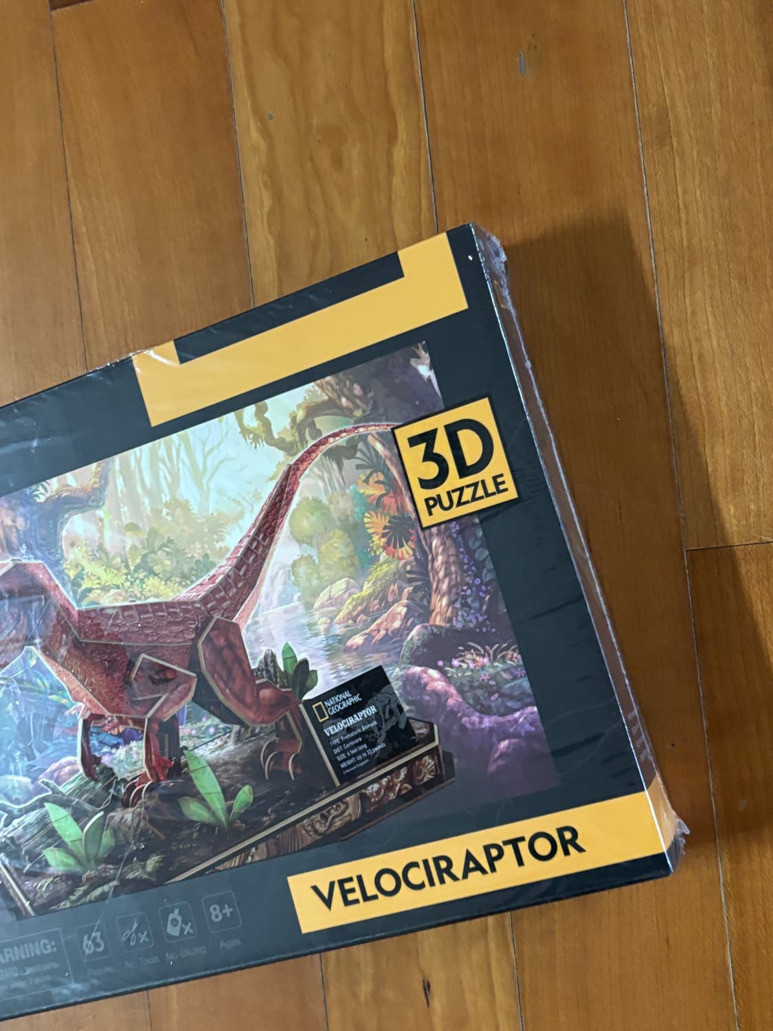 미개봉) 내셔널지오그래픽 벨로시랩터 공룡 피규어 조립 인테리어 소품 상품이미지3