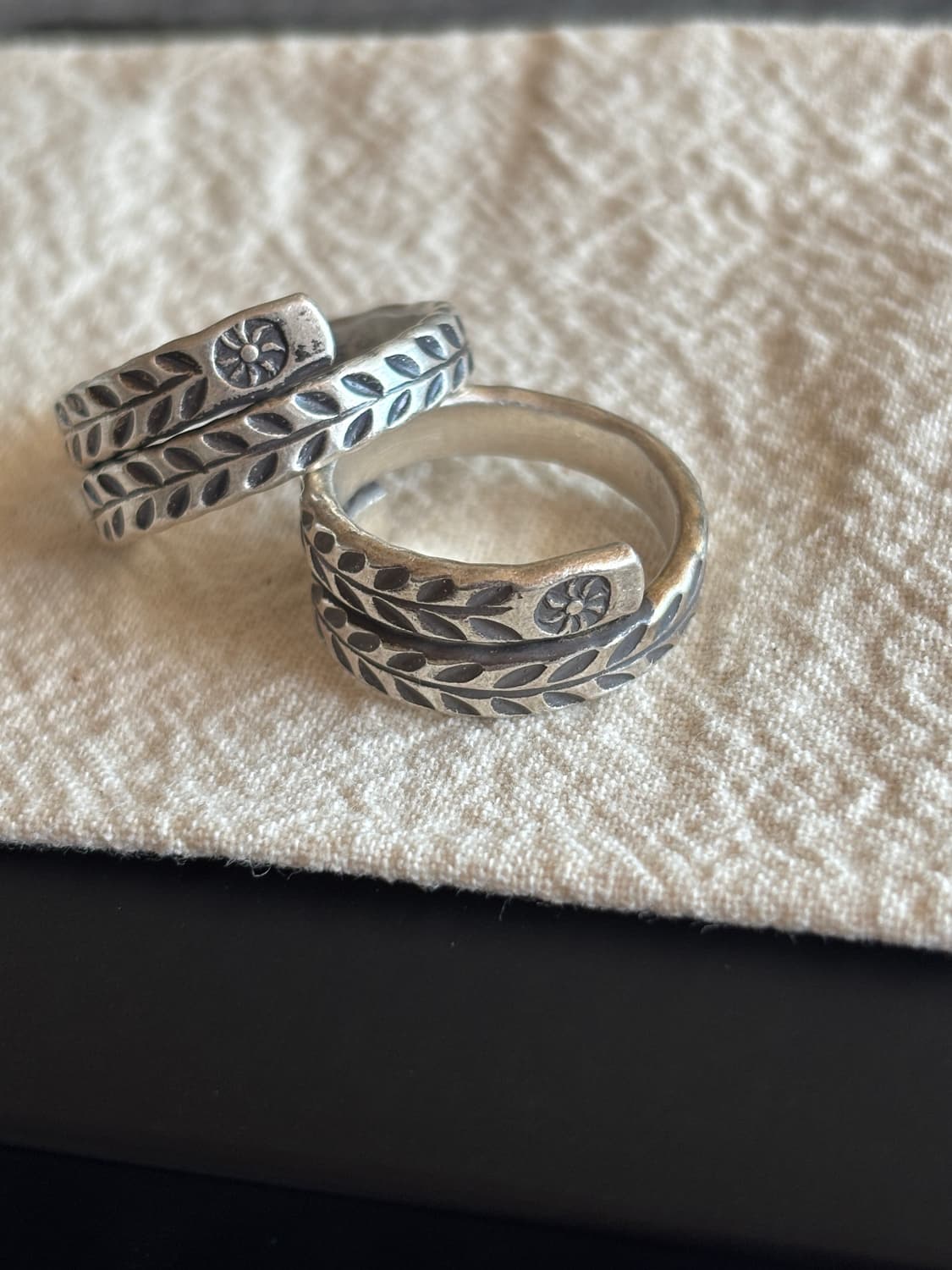 카렌실버 커플 오픈링 (새상품) 상품이미지3