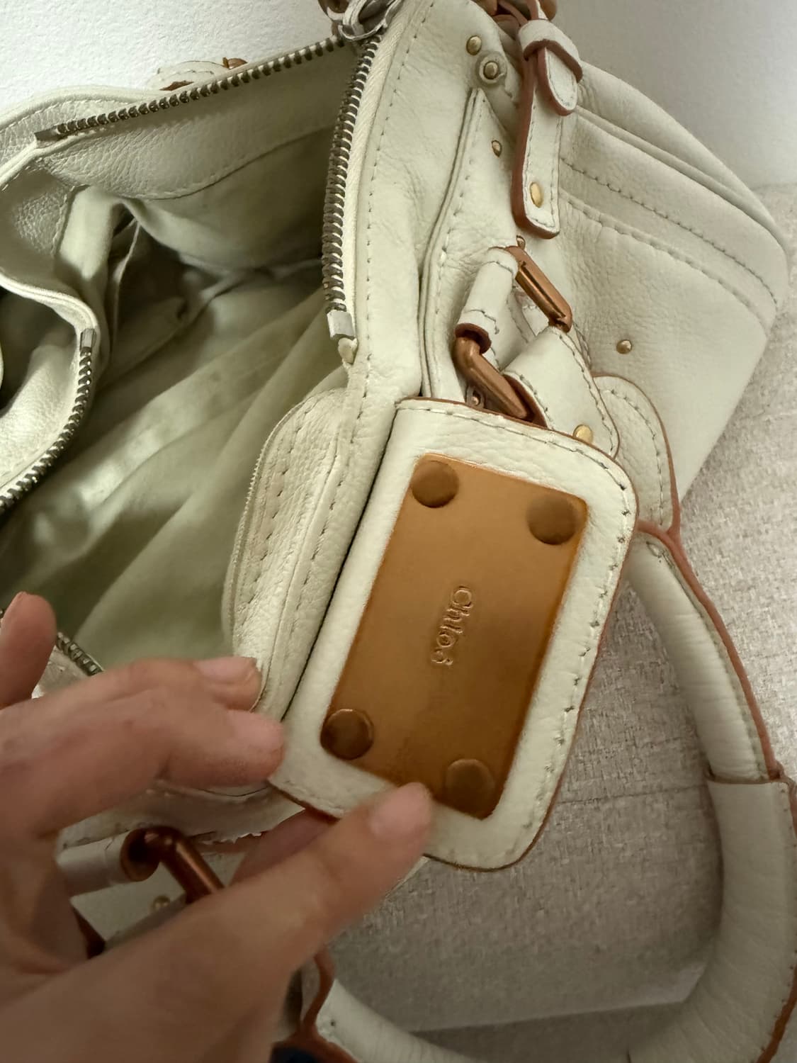 끌로에 패딩턴백 화이트 상품이미지9