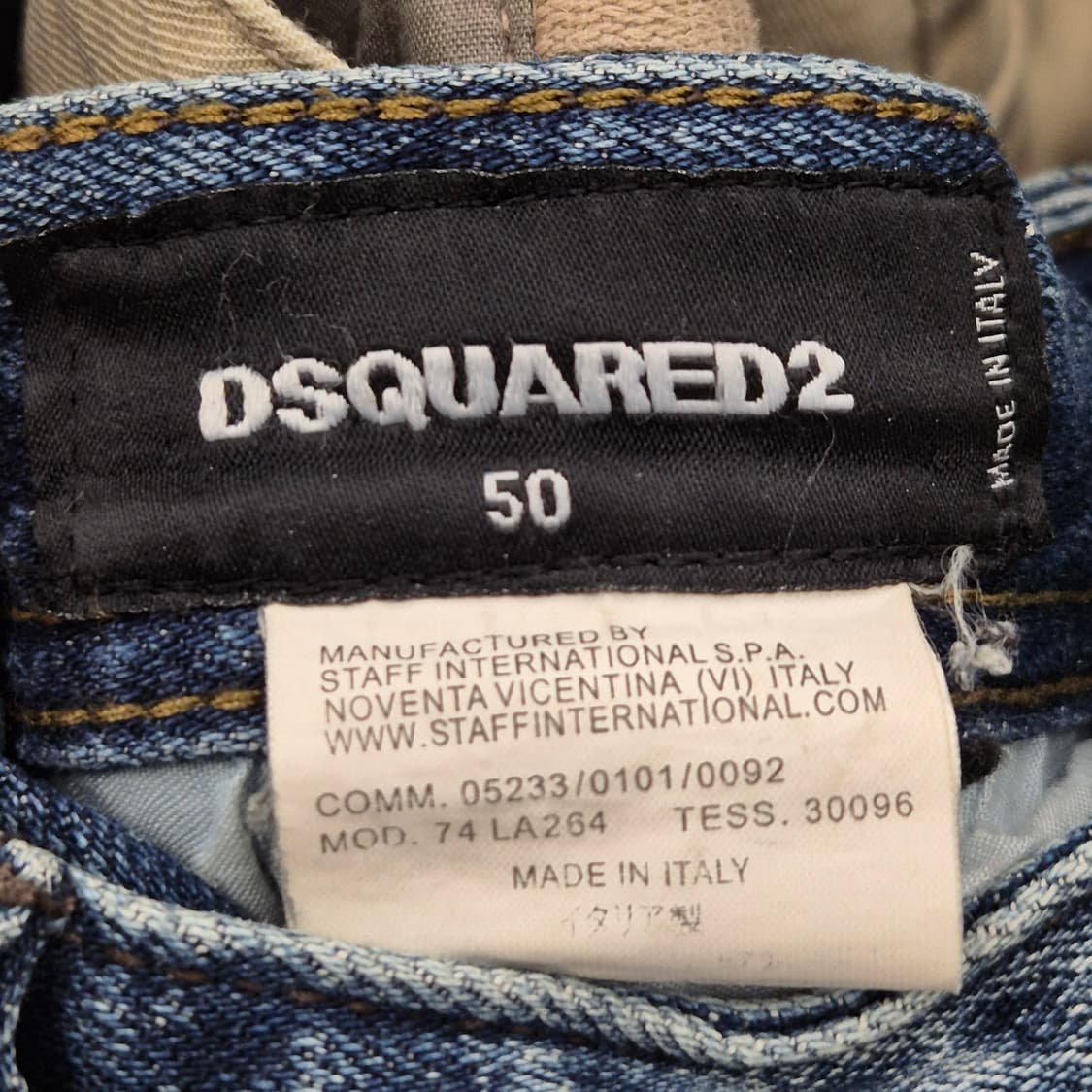 디스퀘어드2 패치 워크 디스 진 50 상품이미지5