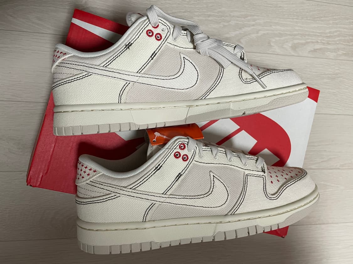 나이키 덩크 로우 레트러 se 베이지레드 250 상품이미지4