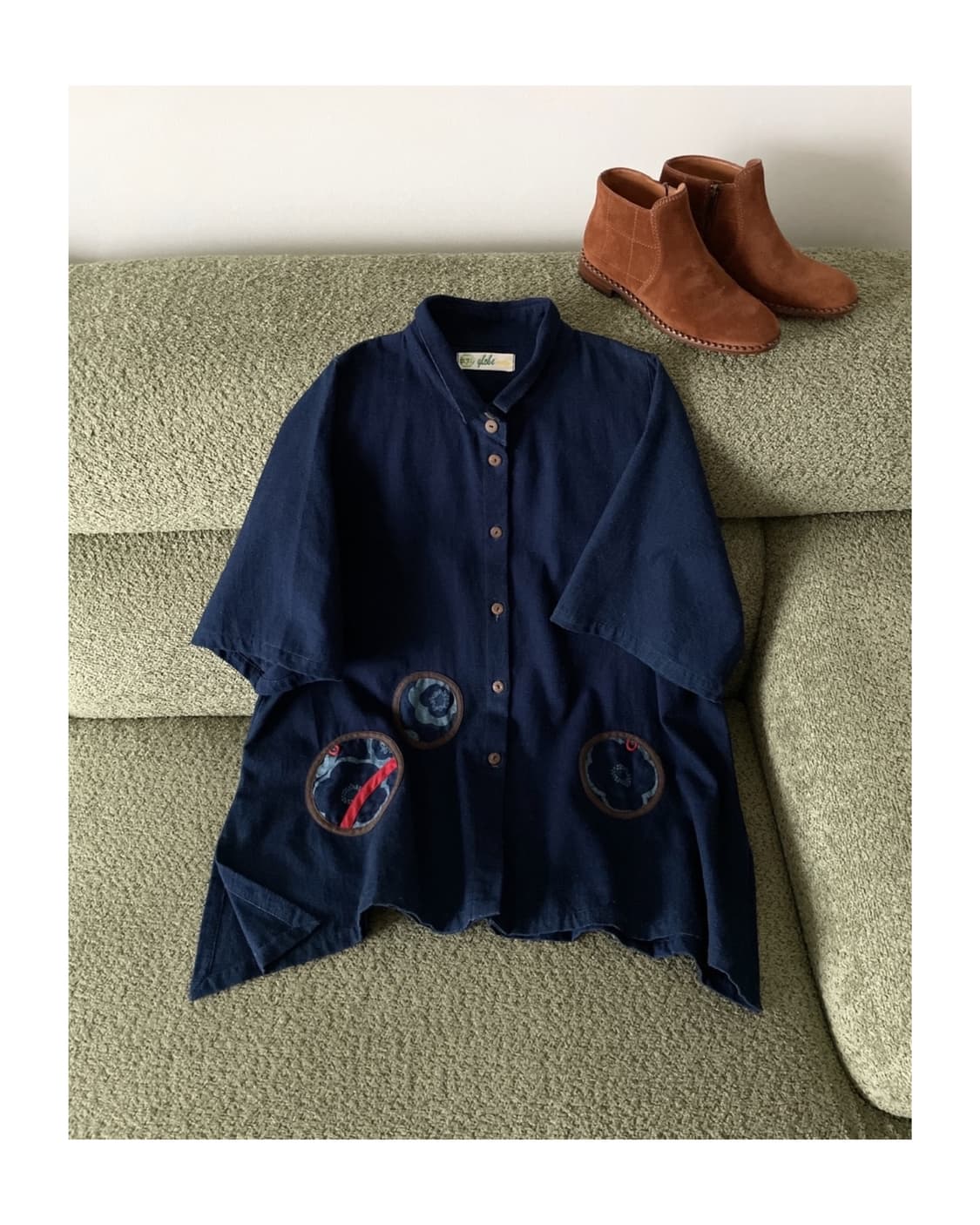 indigo shirt-jacket 상품이미지1