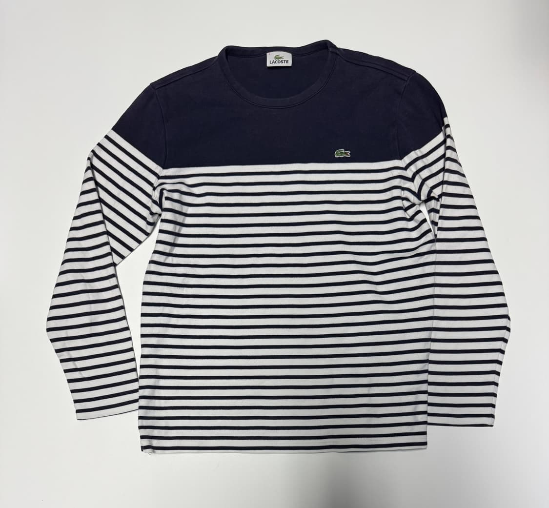 라코스테 시그니처 스트라이프 긴팔 티셔츠 4 상품이미지1