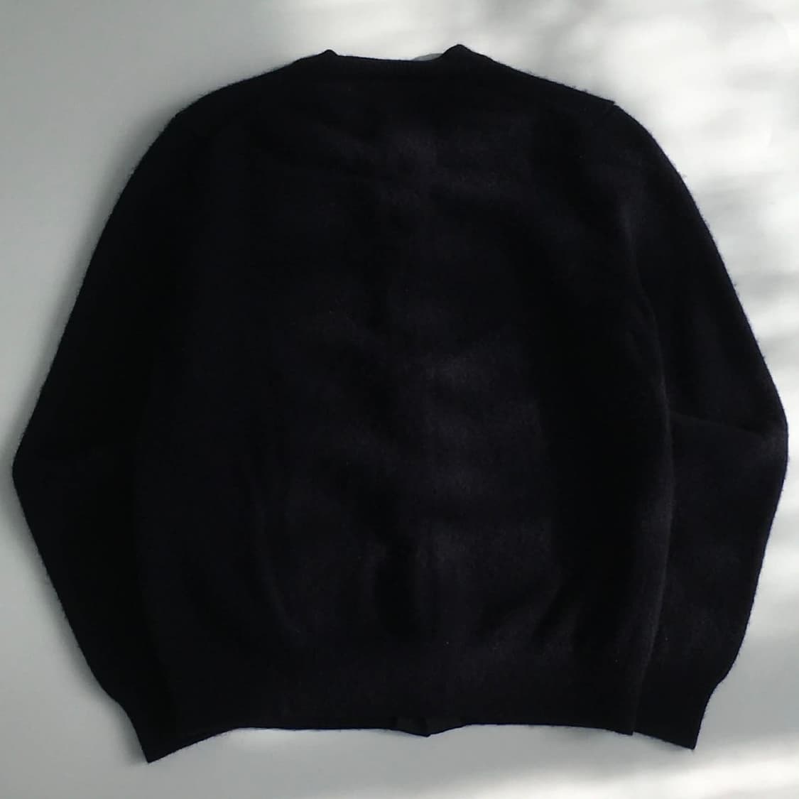 꼼데가르송 네이비 울 니트 걸즈 가디건(L) 상품이미지5