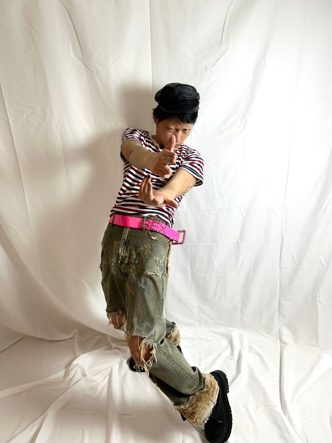 Wrangler Fur Detail Denim Pants 상품이미지4