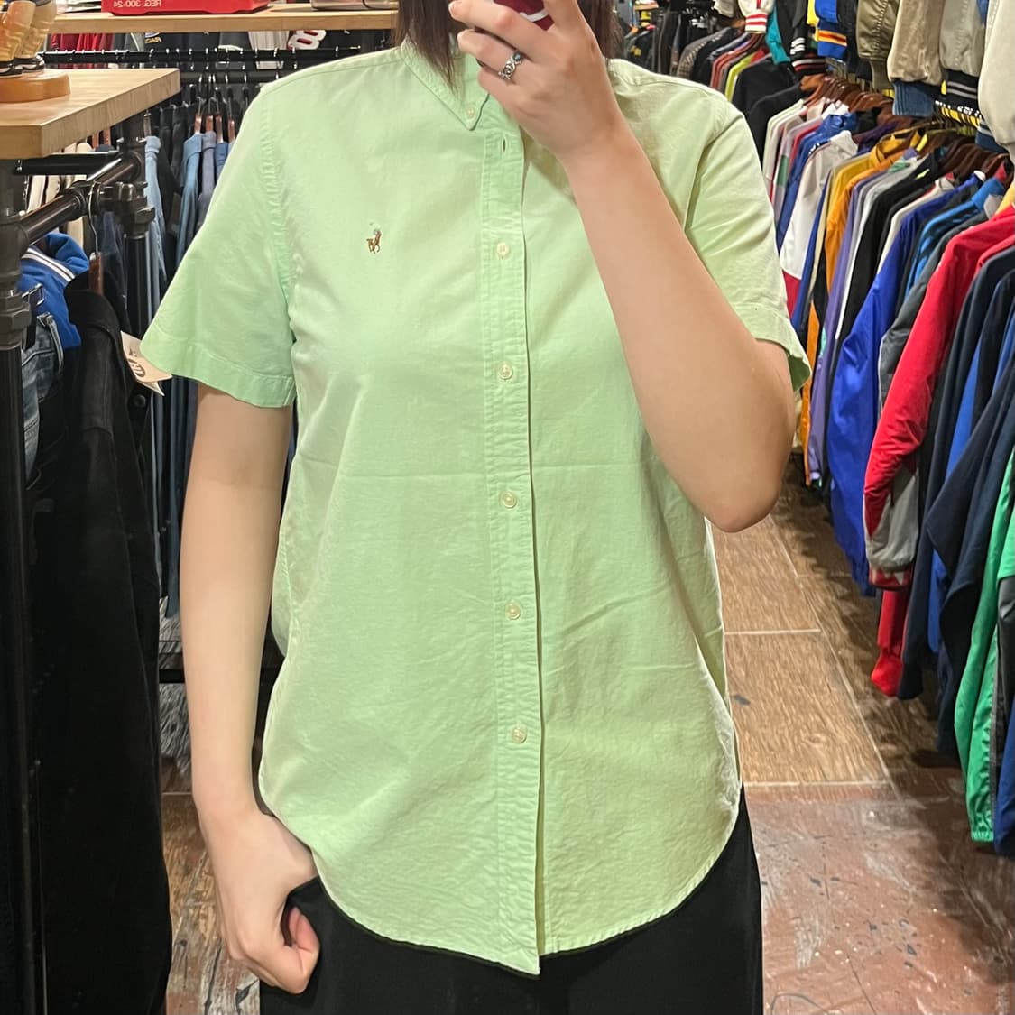 [HI] 폴로 반팔 셔츠 그린 상품이미지1