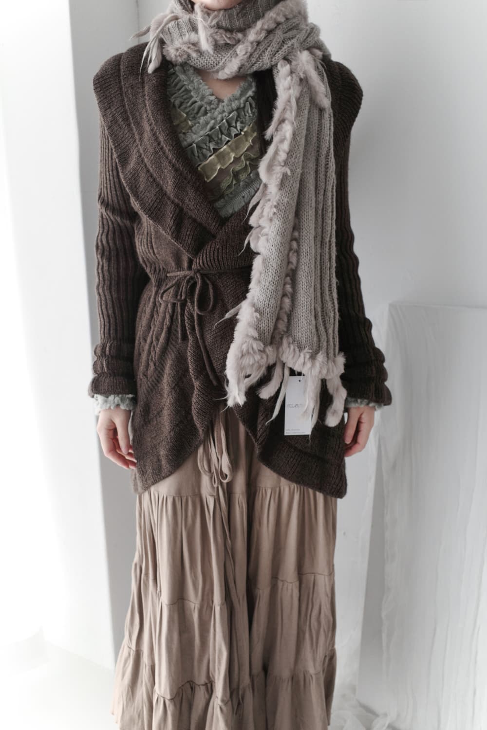 grunge fur muffler 상품이미지5