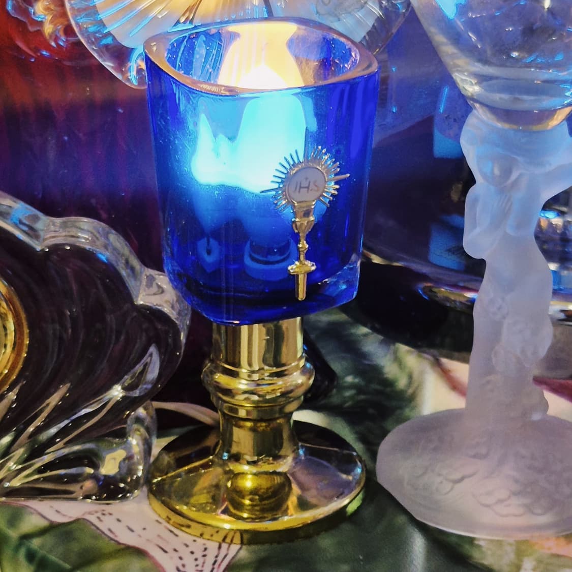 멕시코 파드 코발트 블루 크리스탈 성배 조명 상품이미지6