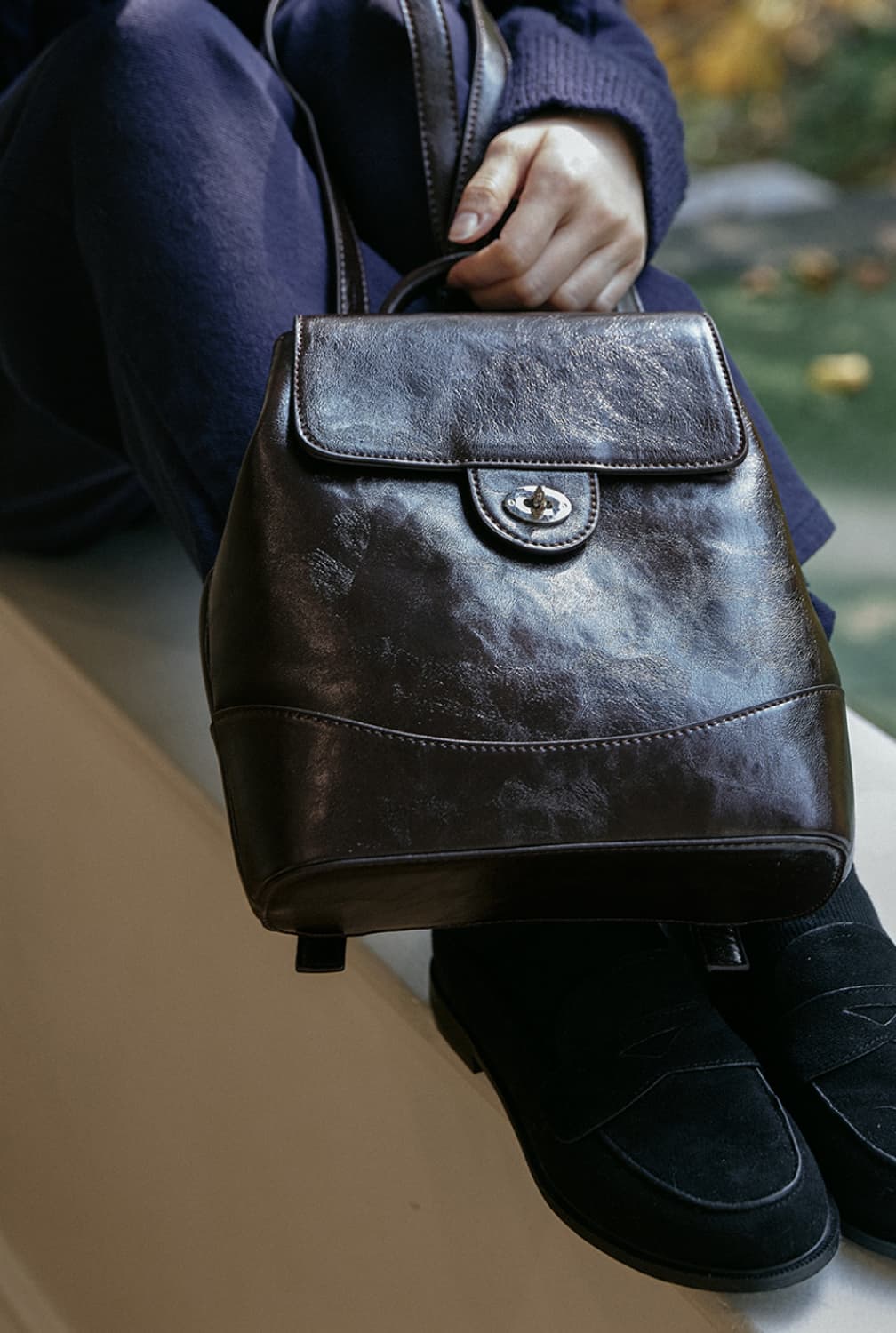 라미네즈 sally mini Backpack - Brown 상품이미지6