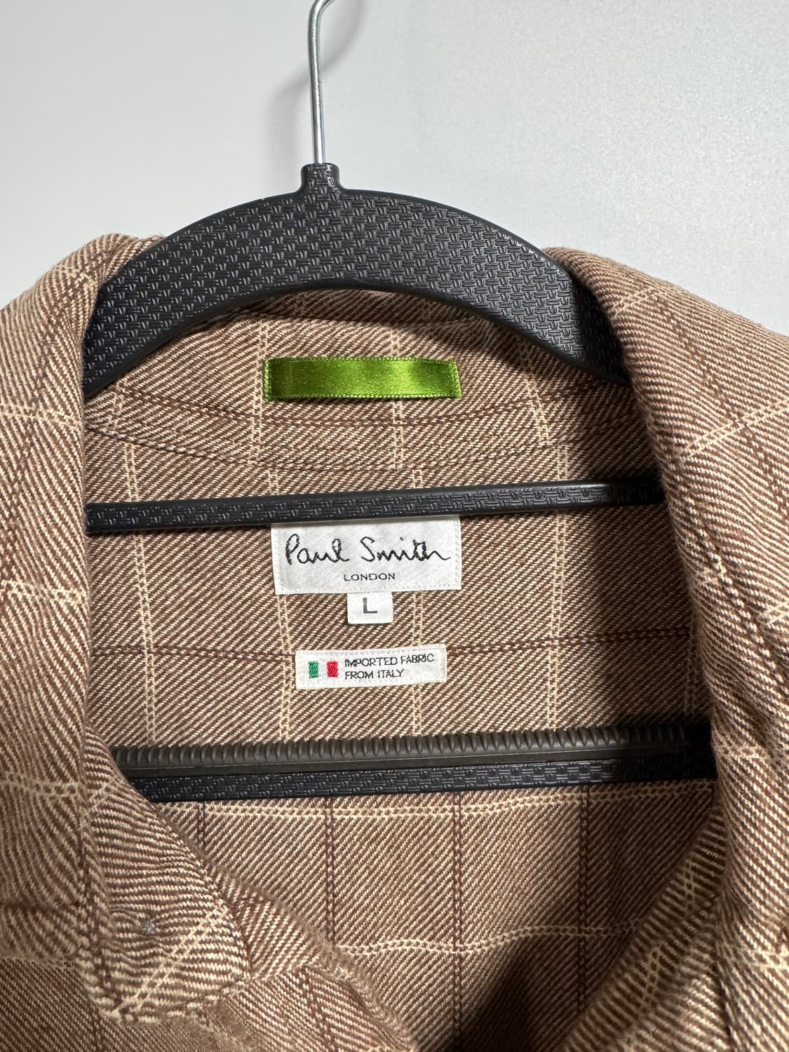 일본 Paul Smith 브라운 체크 셔츠 100-105 상품이미지2