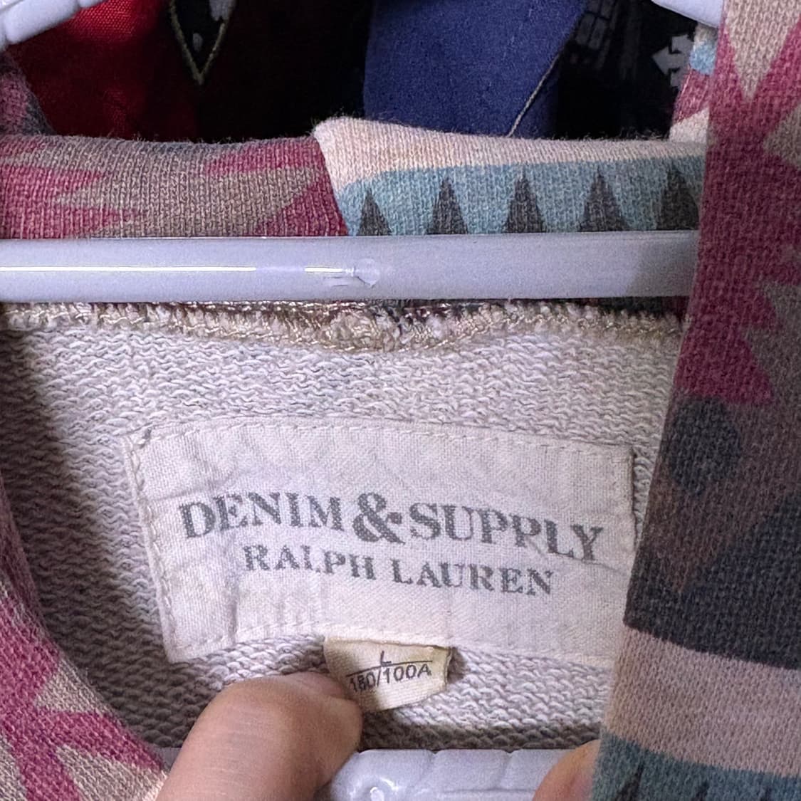 폴로 데님엔서플라이 성조기 후드티 l 상품이미지3