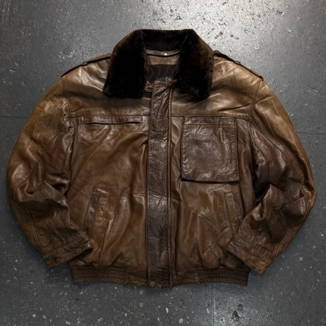 100 TORRAS 토라스 스페인 포켓 가죽 자켓 상품이미지1