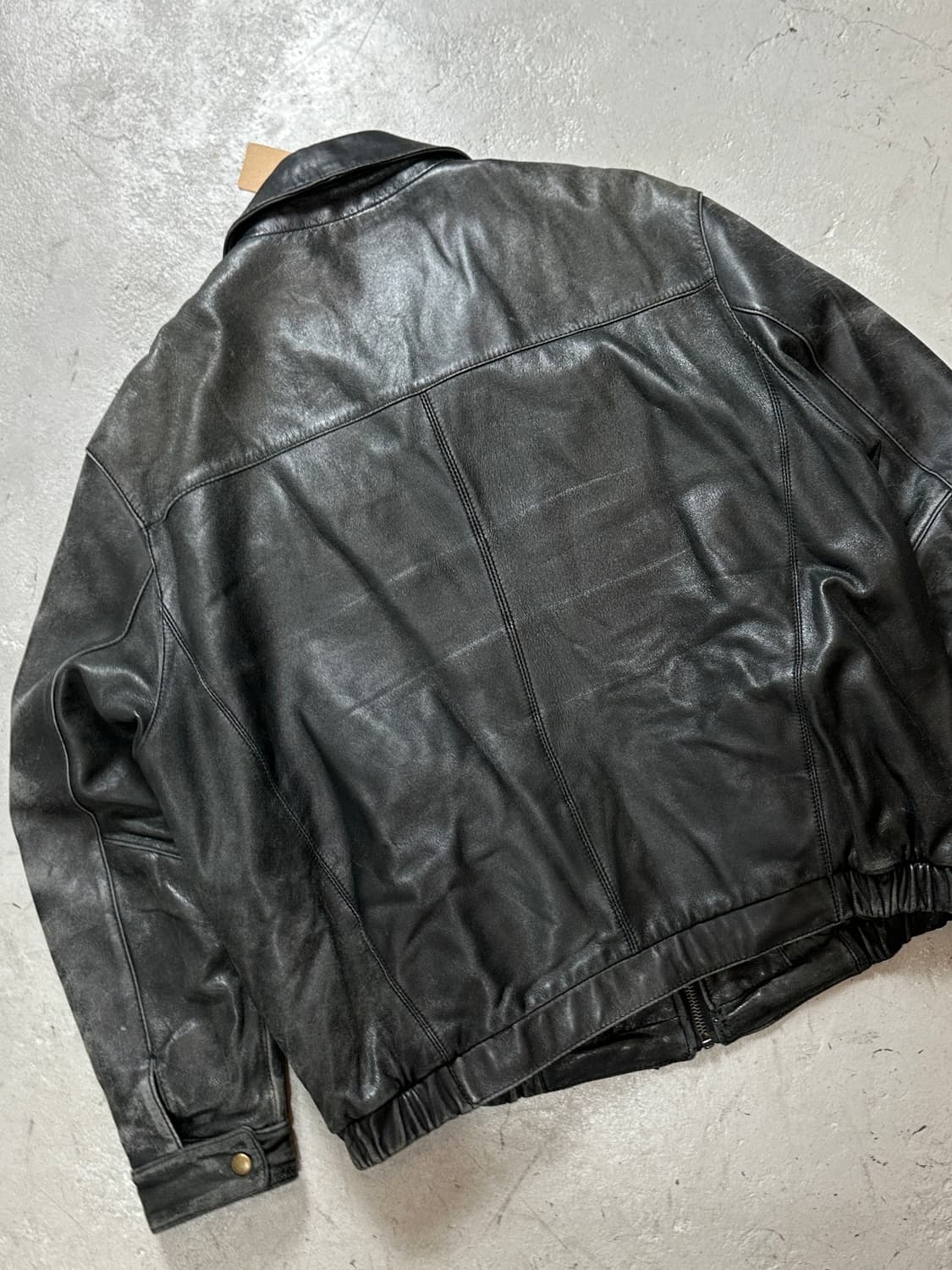 90's 빈티지 레더 봄버 자켓 빈티지 레더 자켓 상품이미지6
