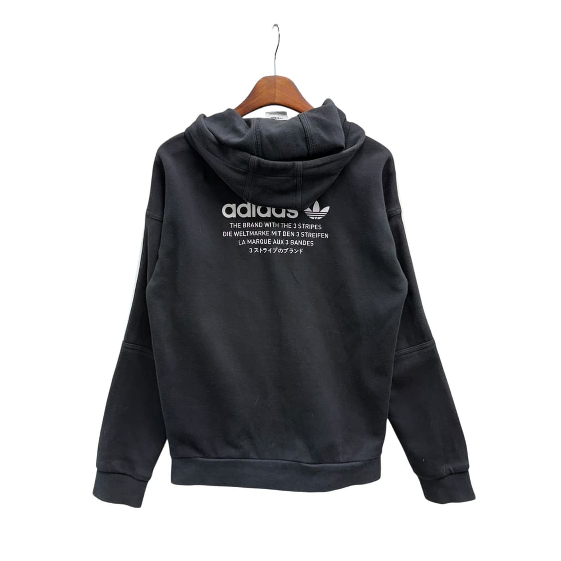 [M] 아디다스 블랙 후드집업 상품이미지4