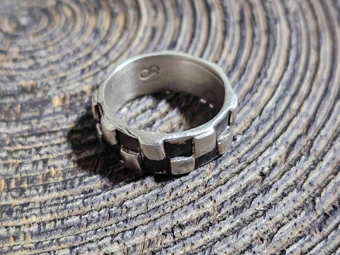 체크보드 반지 12.5호 상품이미지1