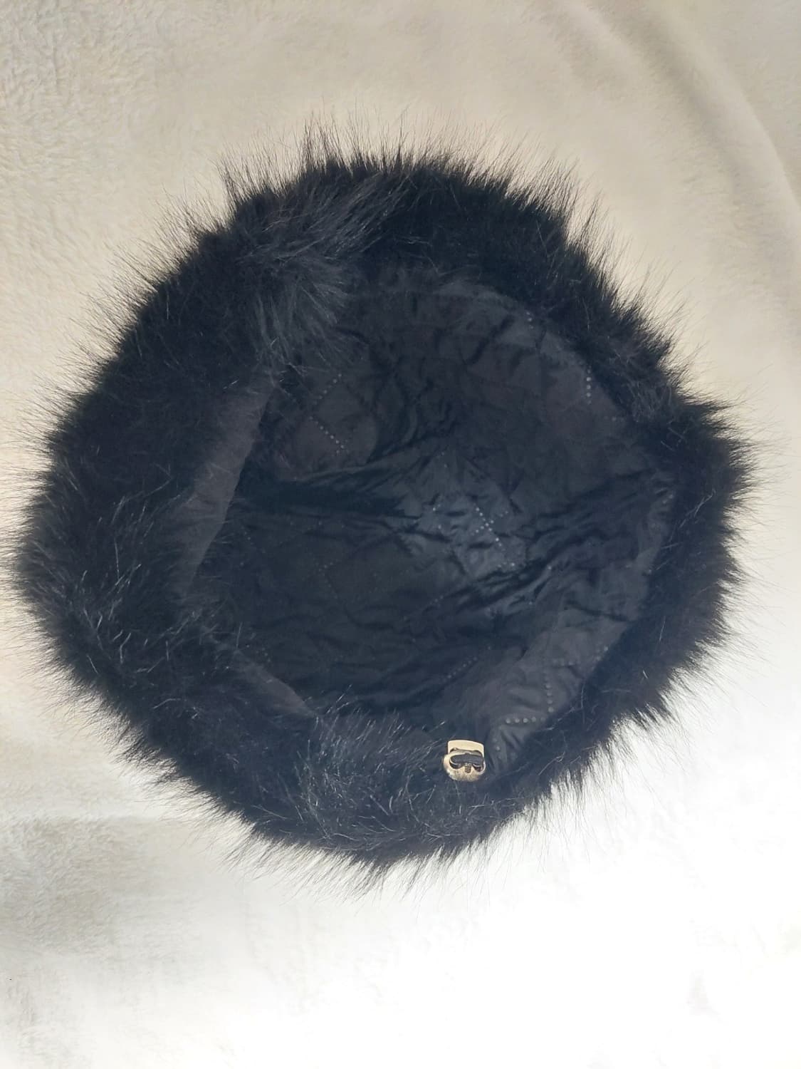 페이크 퍼 블랙 버킷햇 상품이미지2