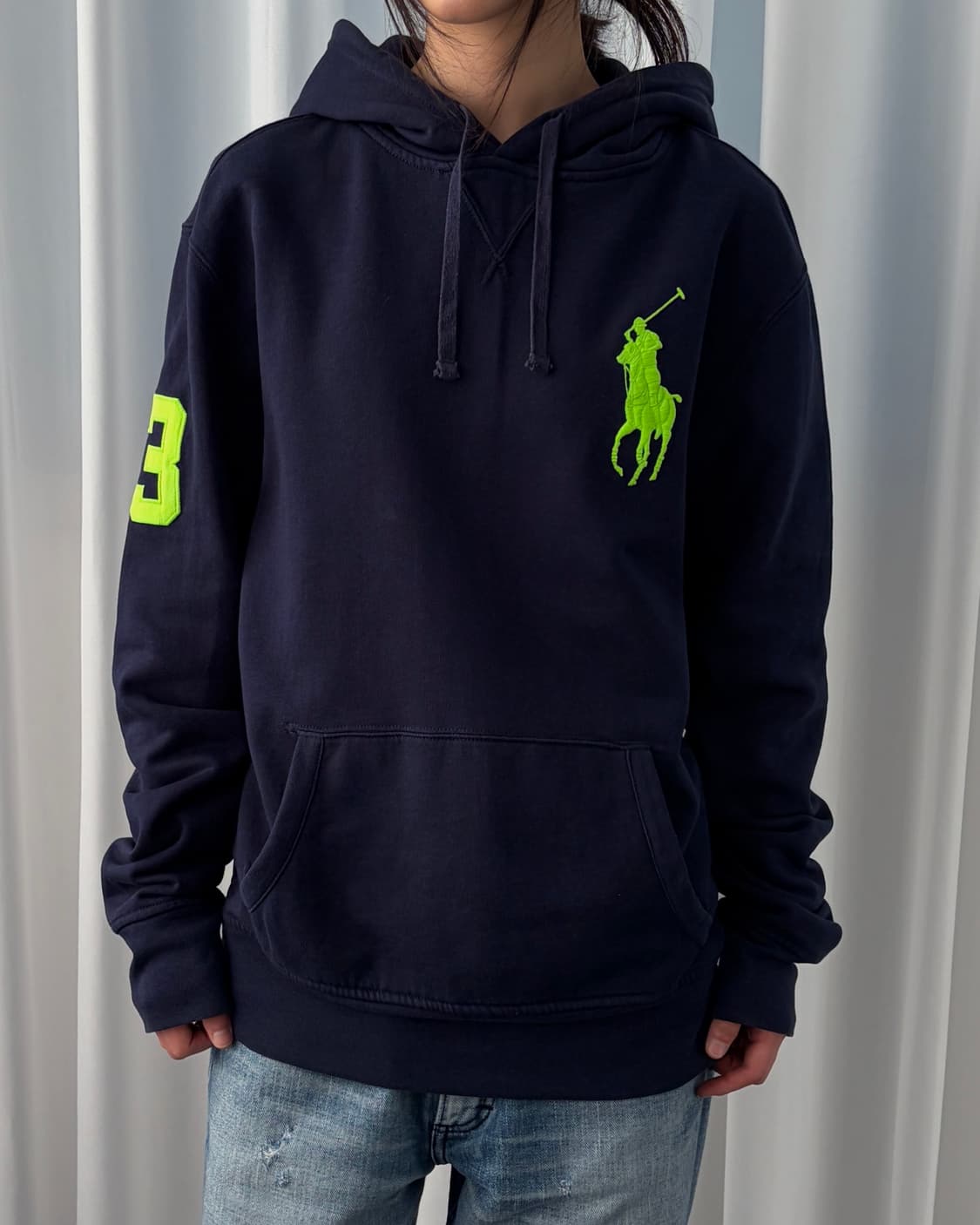 [M]폴로 랄프로렌 빅포니 치프키프 후드티 navy 상품이미지1
