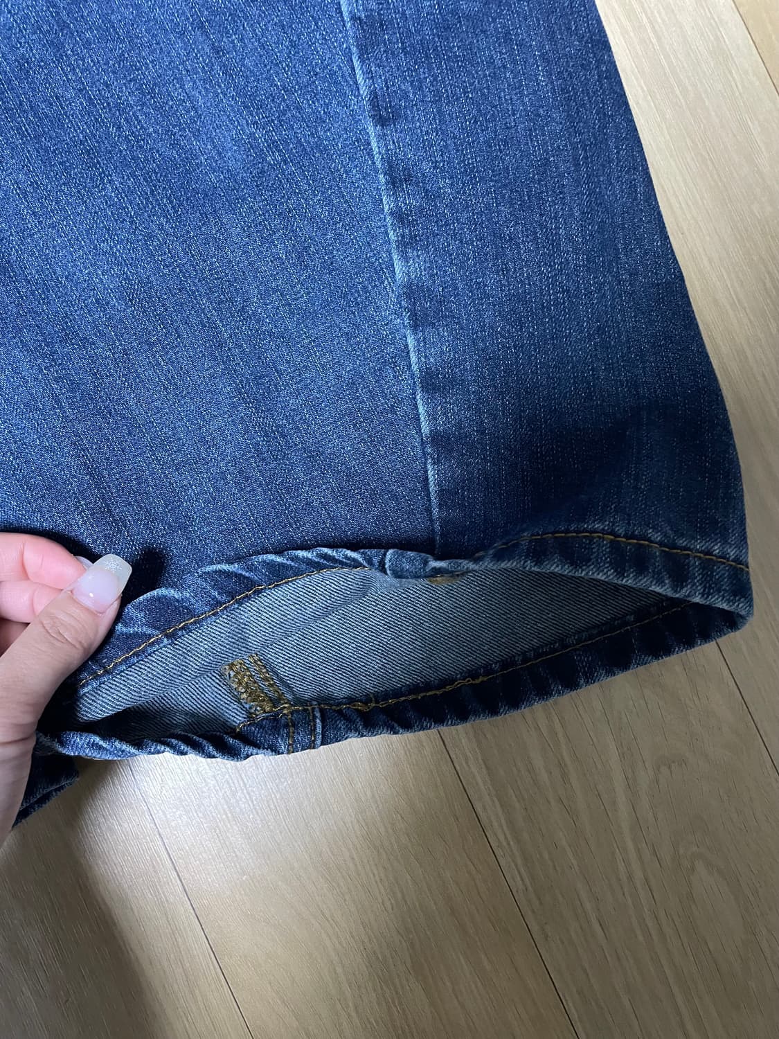 스컬프터  Beaded Waist Denim Pants 인디고블루 상품이미지8