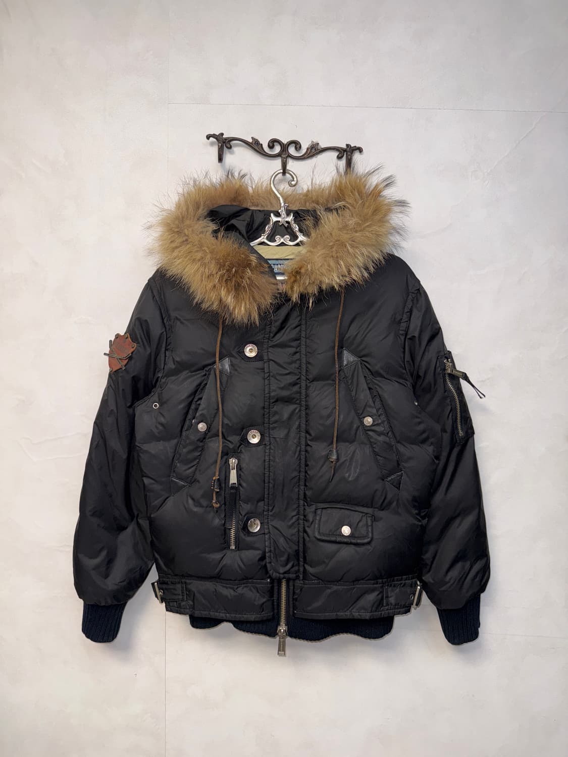 Dsquared raccoon fur down padding bomber 상품이미지1