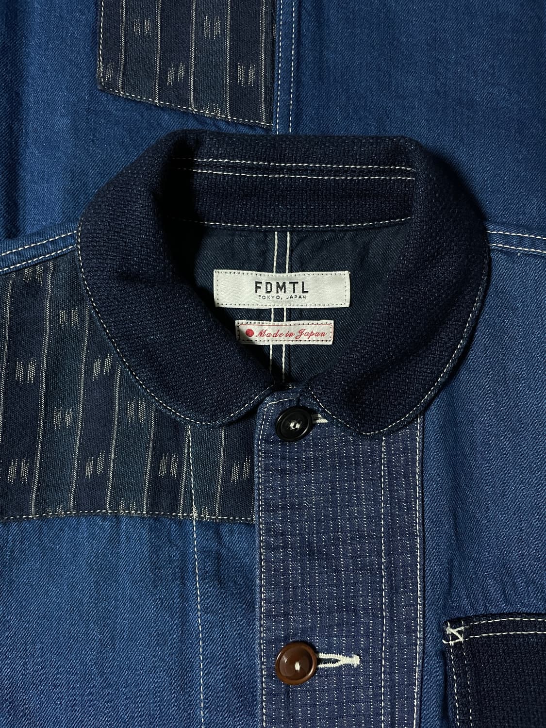 FDMTL Patchwork Coverall Rinse Indigo 3 상품이미지3