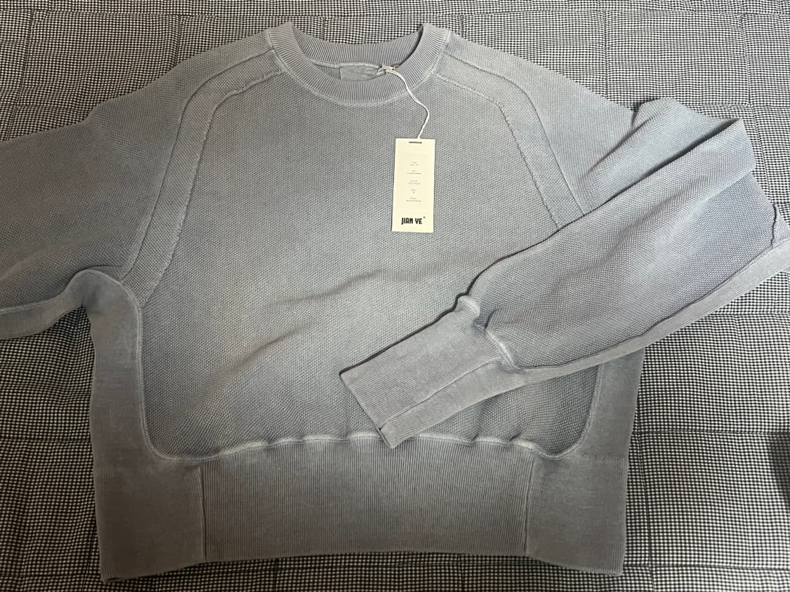 Jian Ye ORBIT TOP(DYED AQUA)-M사이즈 상품이미지7