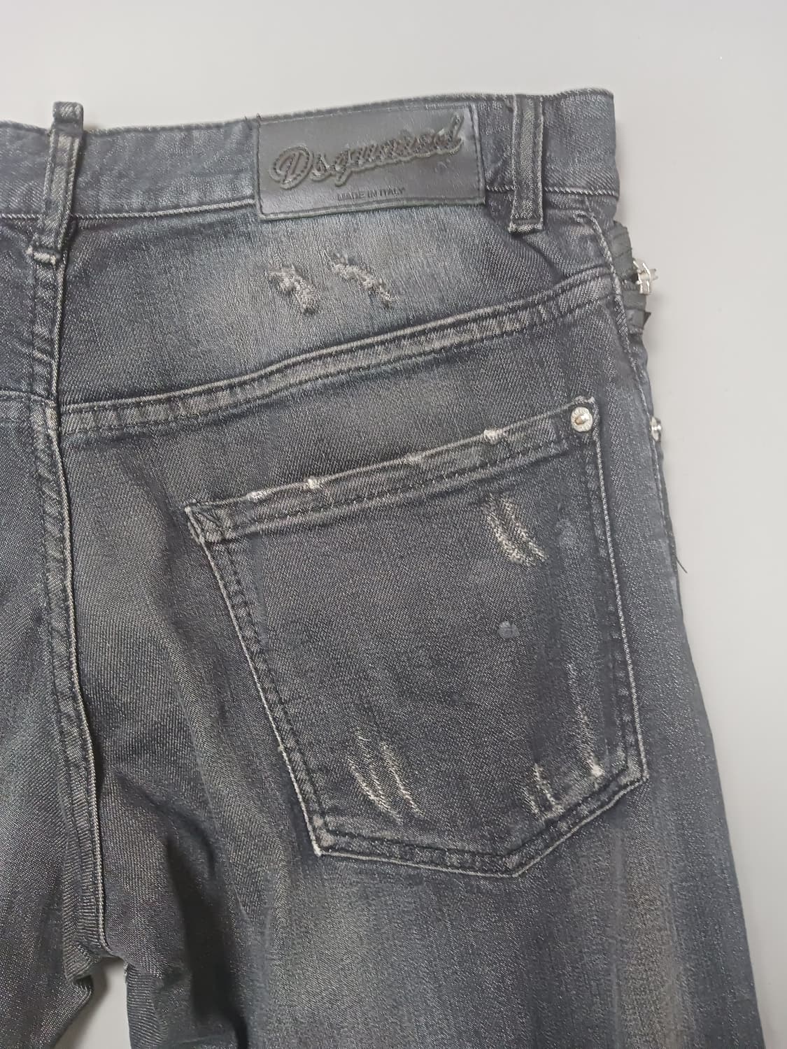 [34] 디스퀘어드2 더티오일 블랙 M 부블레진 청바지 상품이미지9