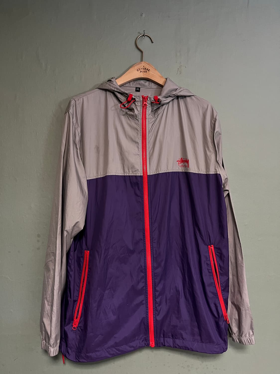 Stussy US/CA windbreaker XL 상품이미지1
