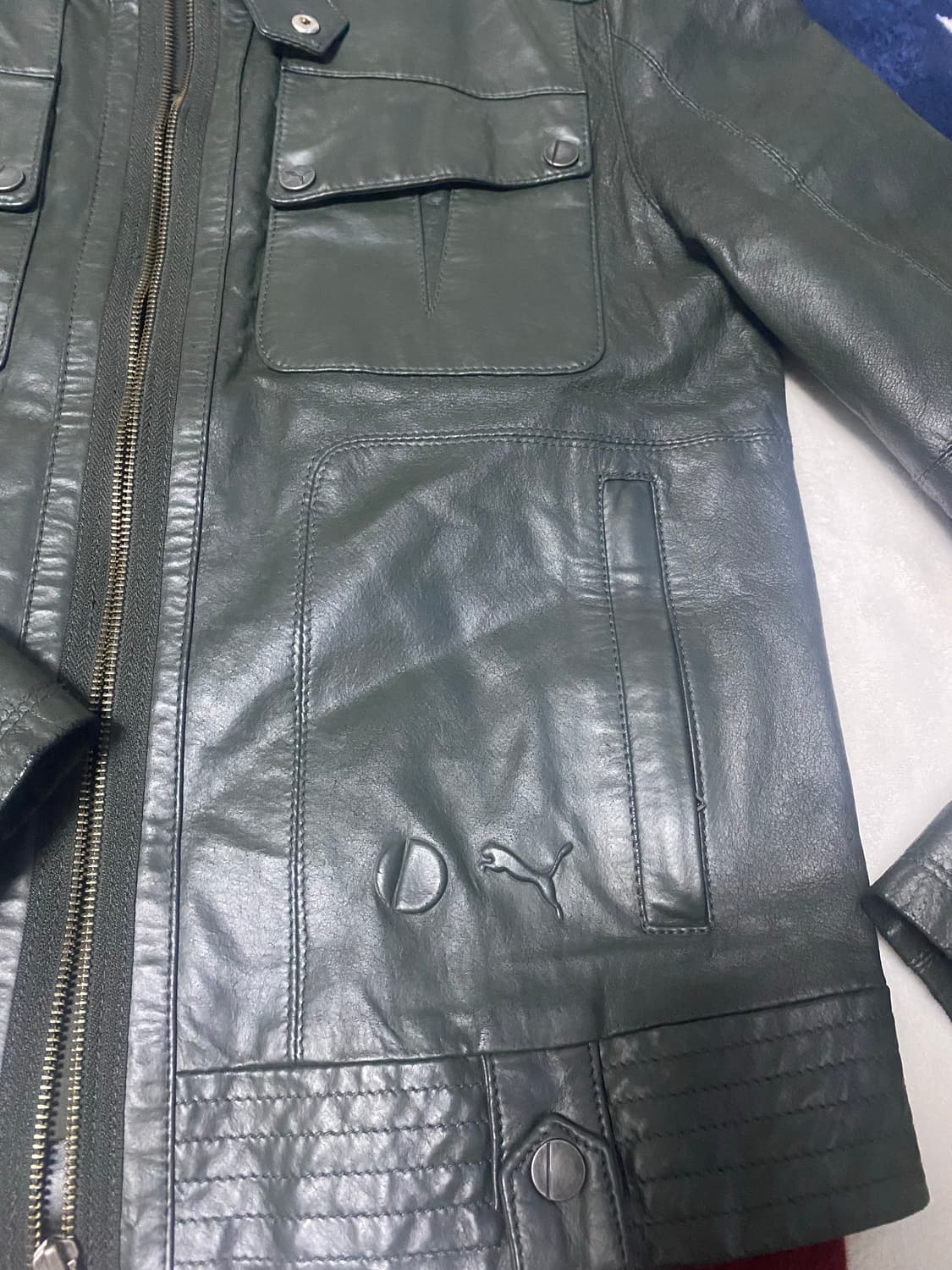 푸마x두가티 콜라보 라이더 가죽자켓 상품이미지2