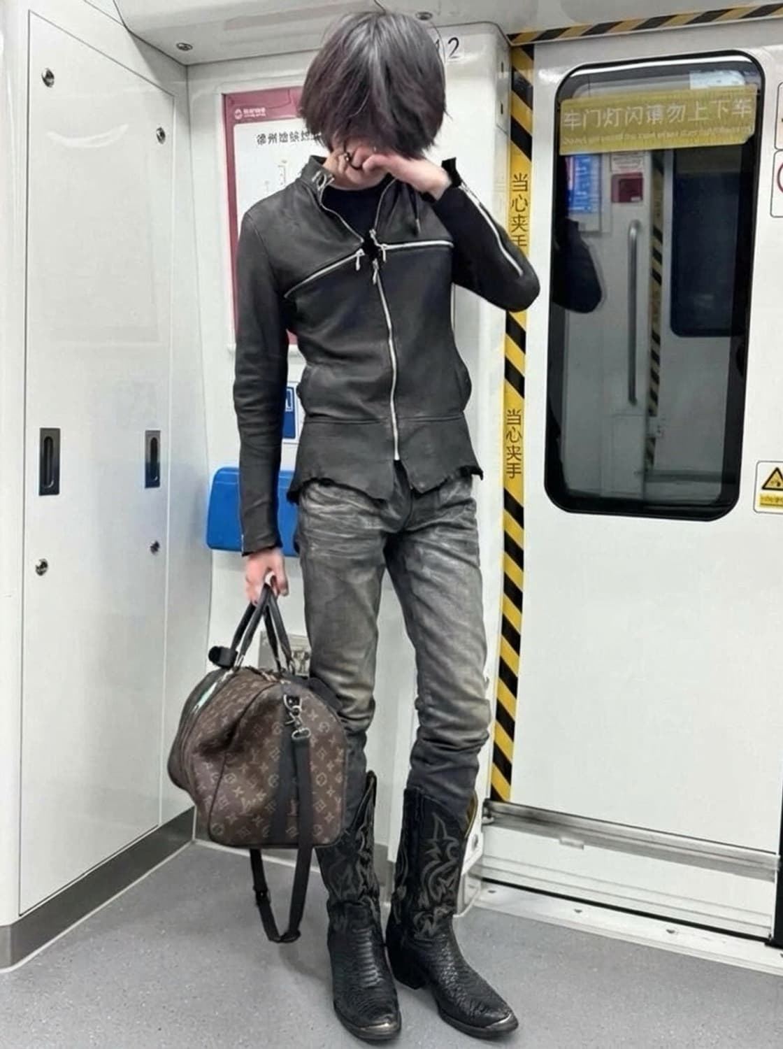 토니리마 뱀피 메탈찡 다크 웨스턴부츠 상품이미지2