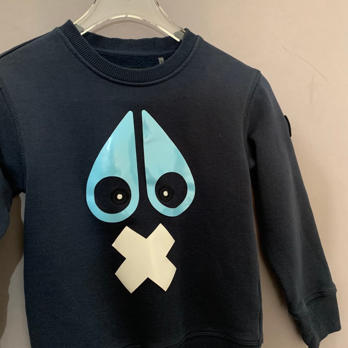 4~6 무스너클 키즈 주니어 X마크 기모 맨투맨 상품이미지3