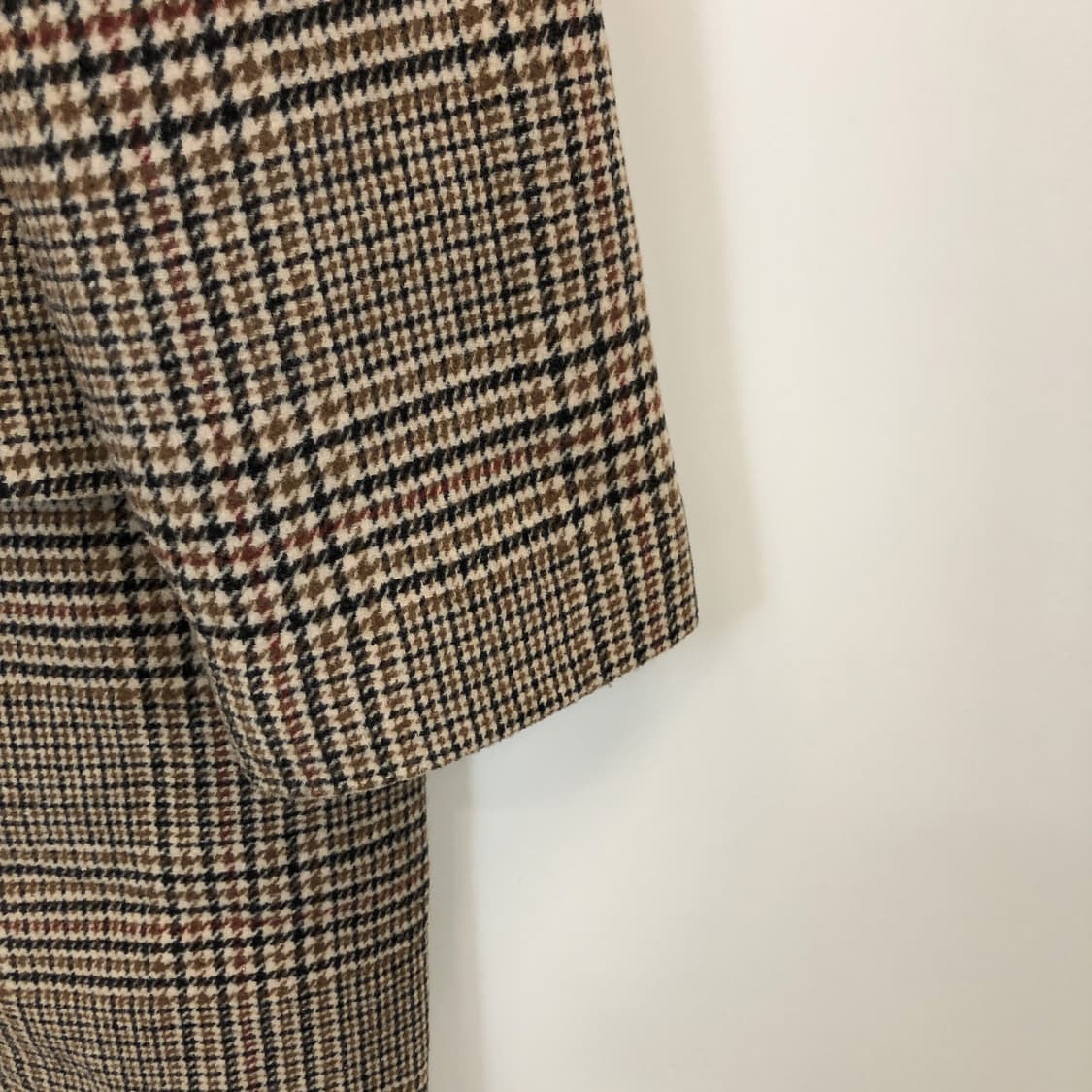 자라우먼 글렌체크 오버 라나울 코트 L  상품이미지3