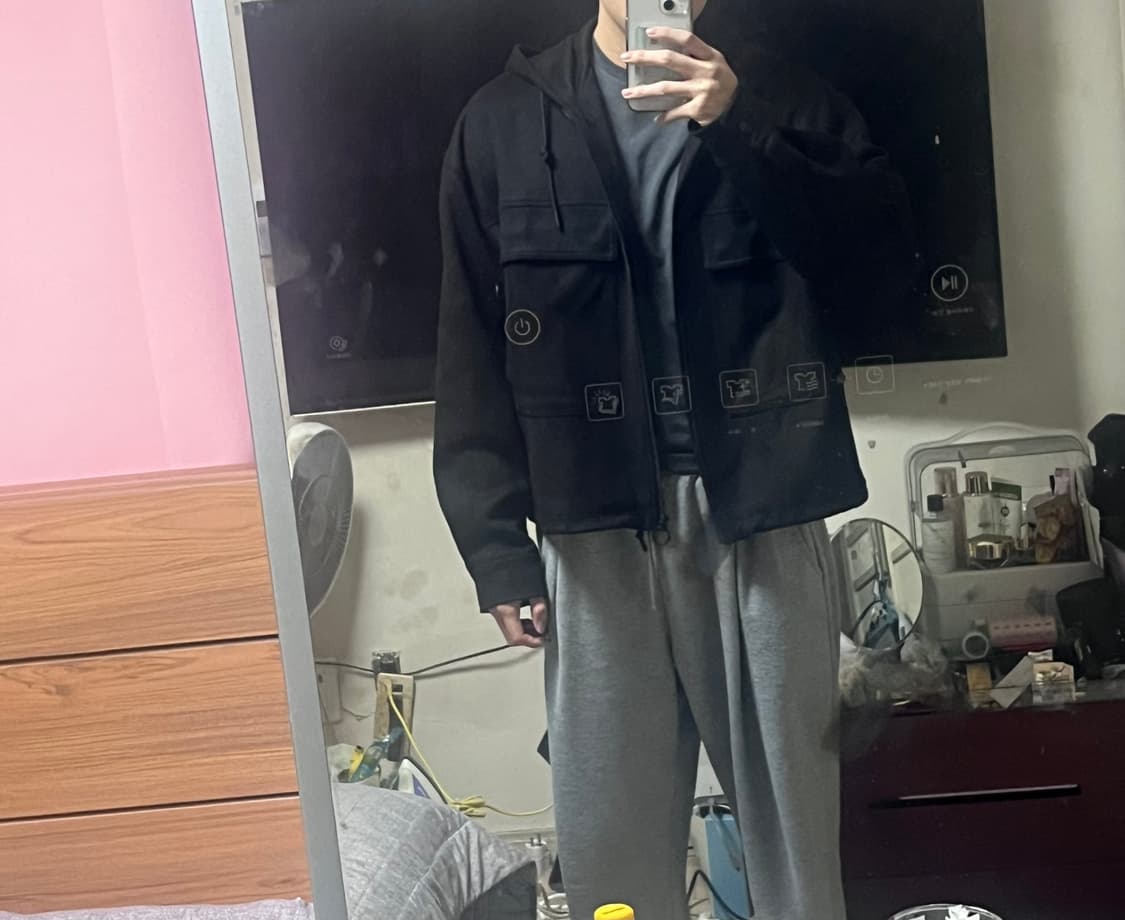 자라 스웨이드 후드 L팝니다 상품이미지3