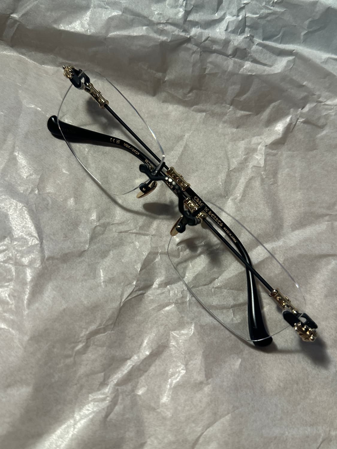 크롬하츠 안경 필스3 매트 블랙 골드 상품이미지2