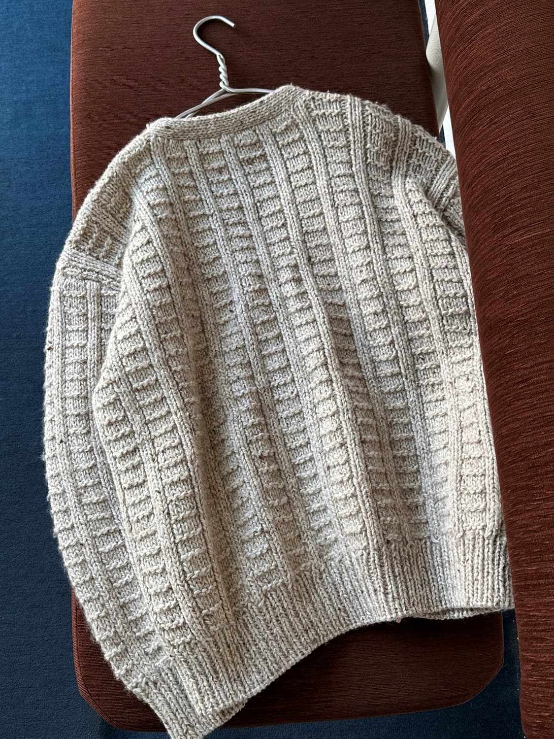 Low gauge pattern heavy knit cardigan 상품이미지5