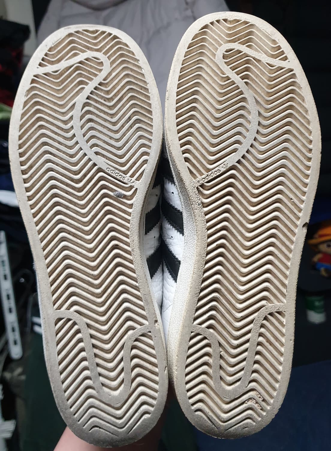 아디다스 슈퍼스타 뱀피 화이트 블랙 스니커즈 (250) 상품이미지5