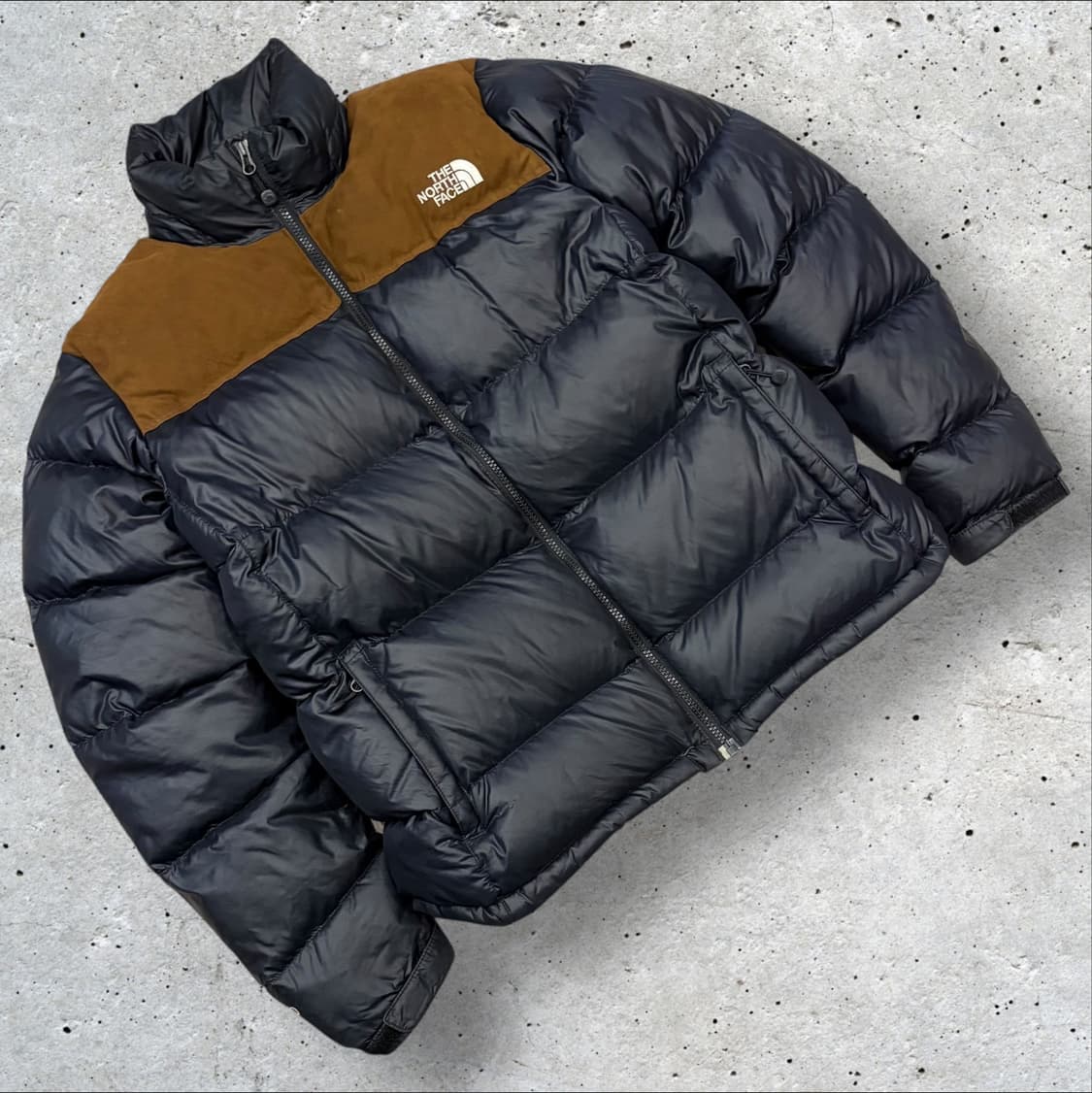 [90] 노스페이스 화이트라벨 700 LTD 블랙/브라운 패딩 B899 상품이미지1